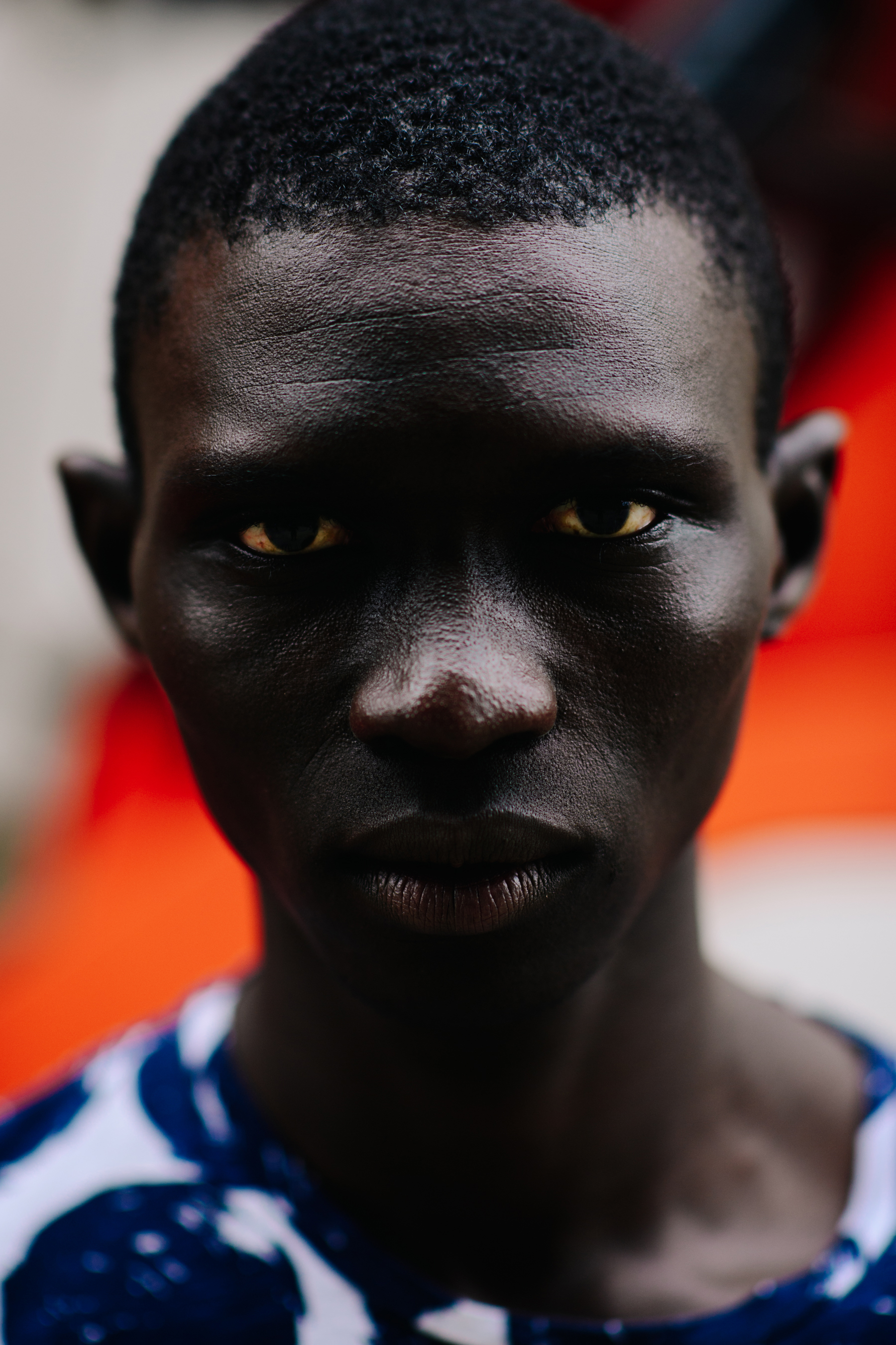 Portrait of African top male model