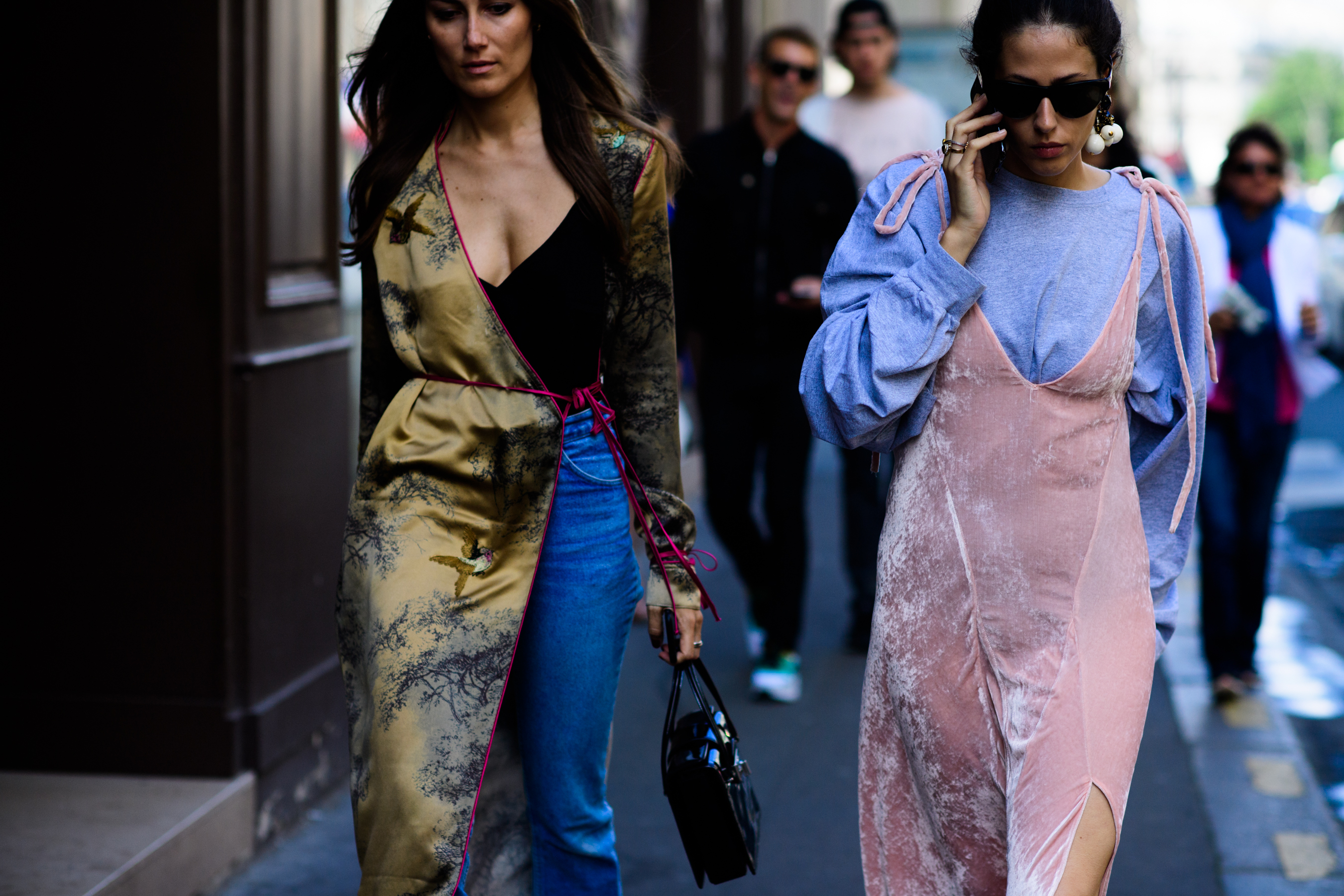Two Italian women after shows