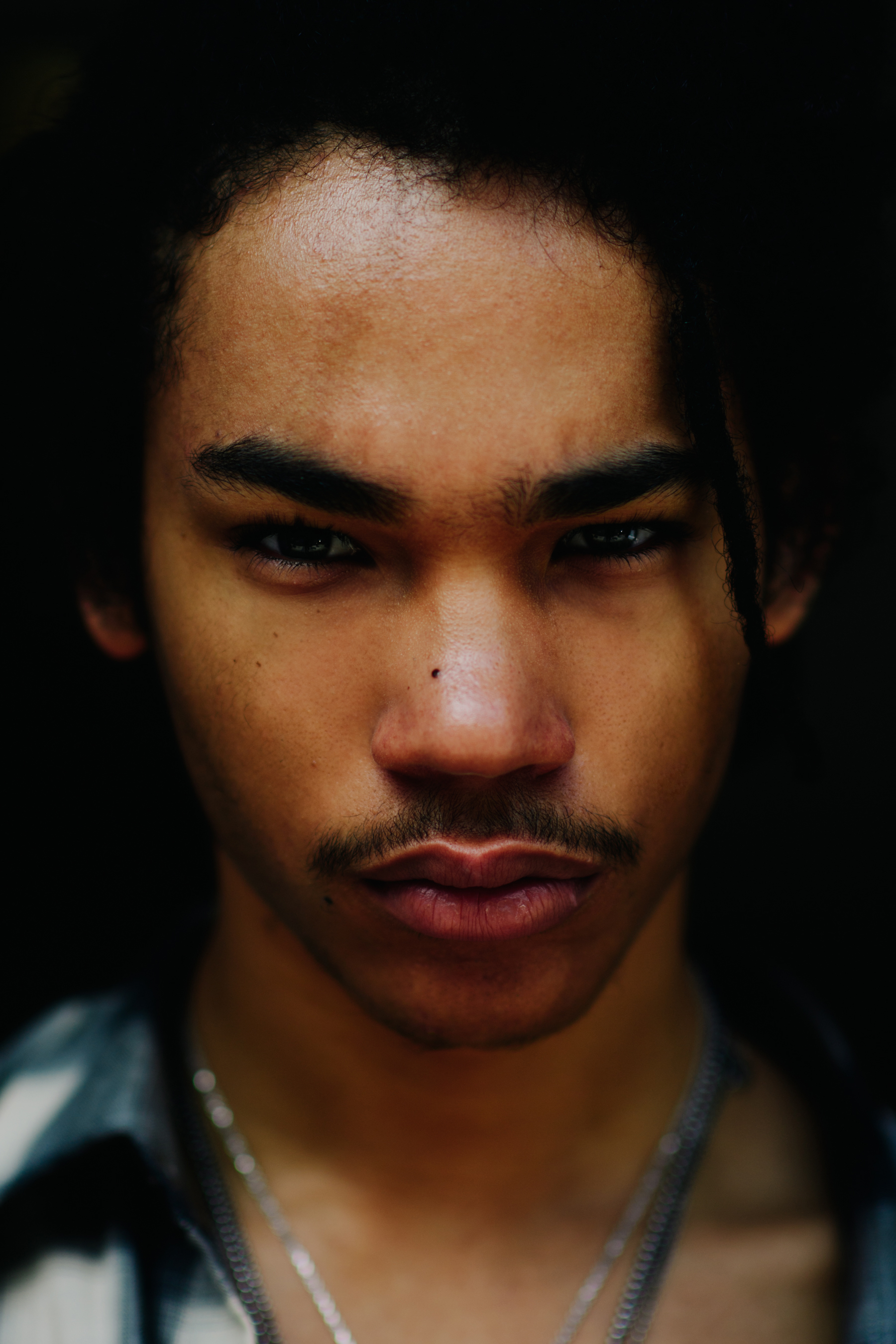 Portrait of a model with dreadlocks