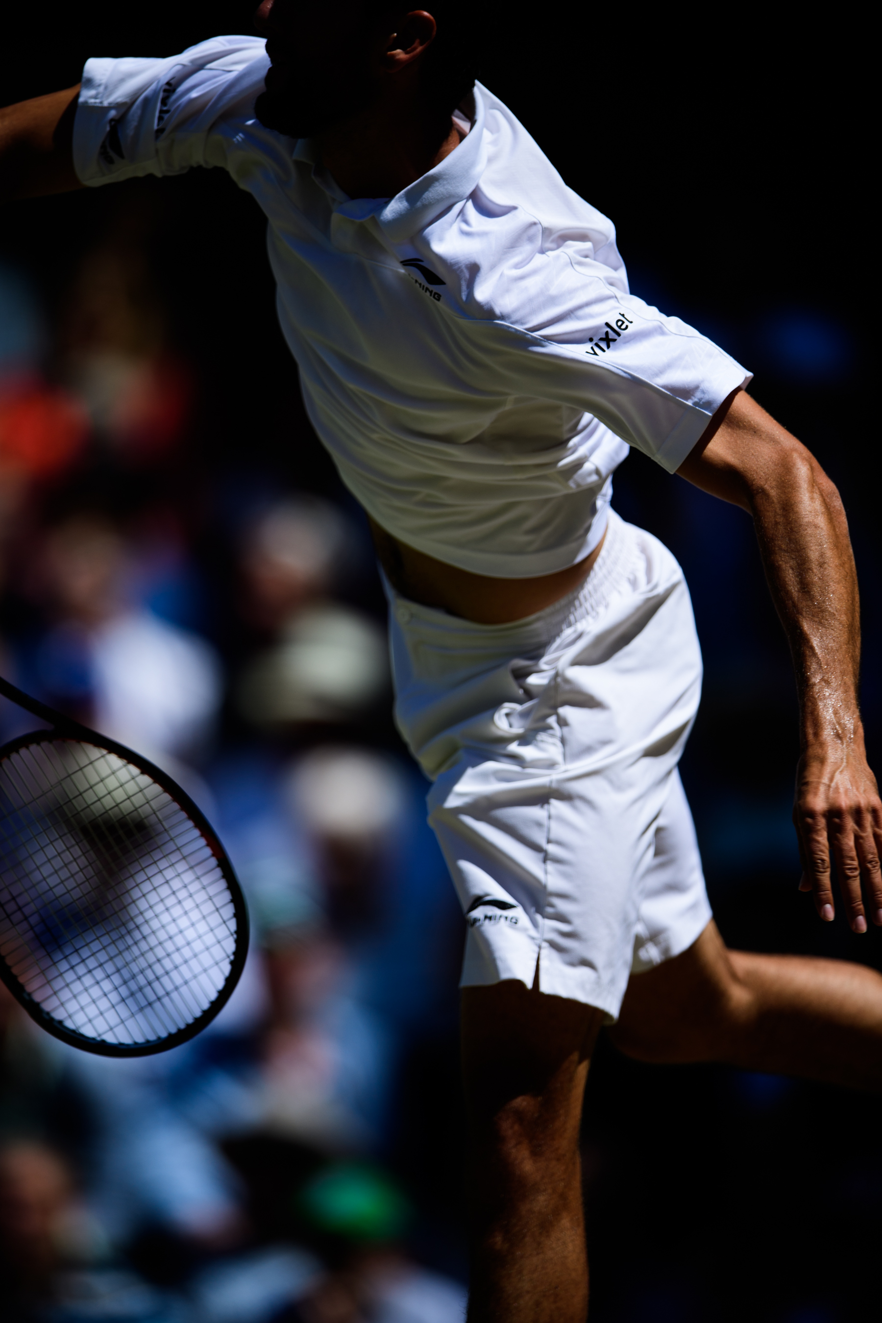 Croatian professional tennis player jumping