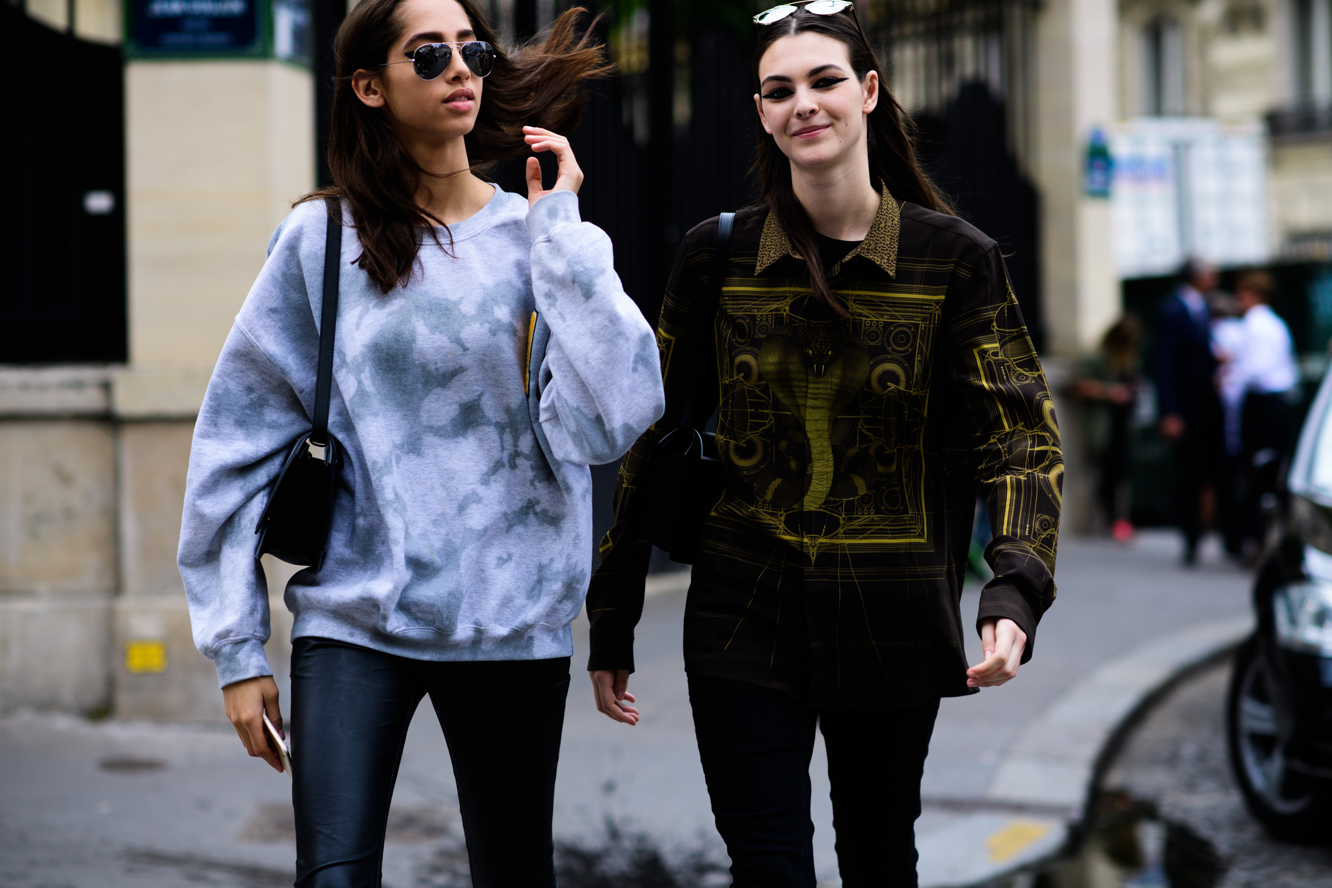 Female models after fashion show