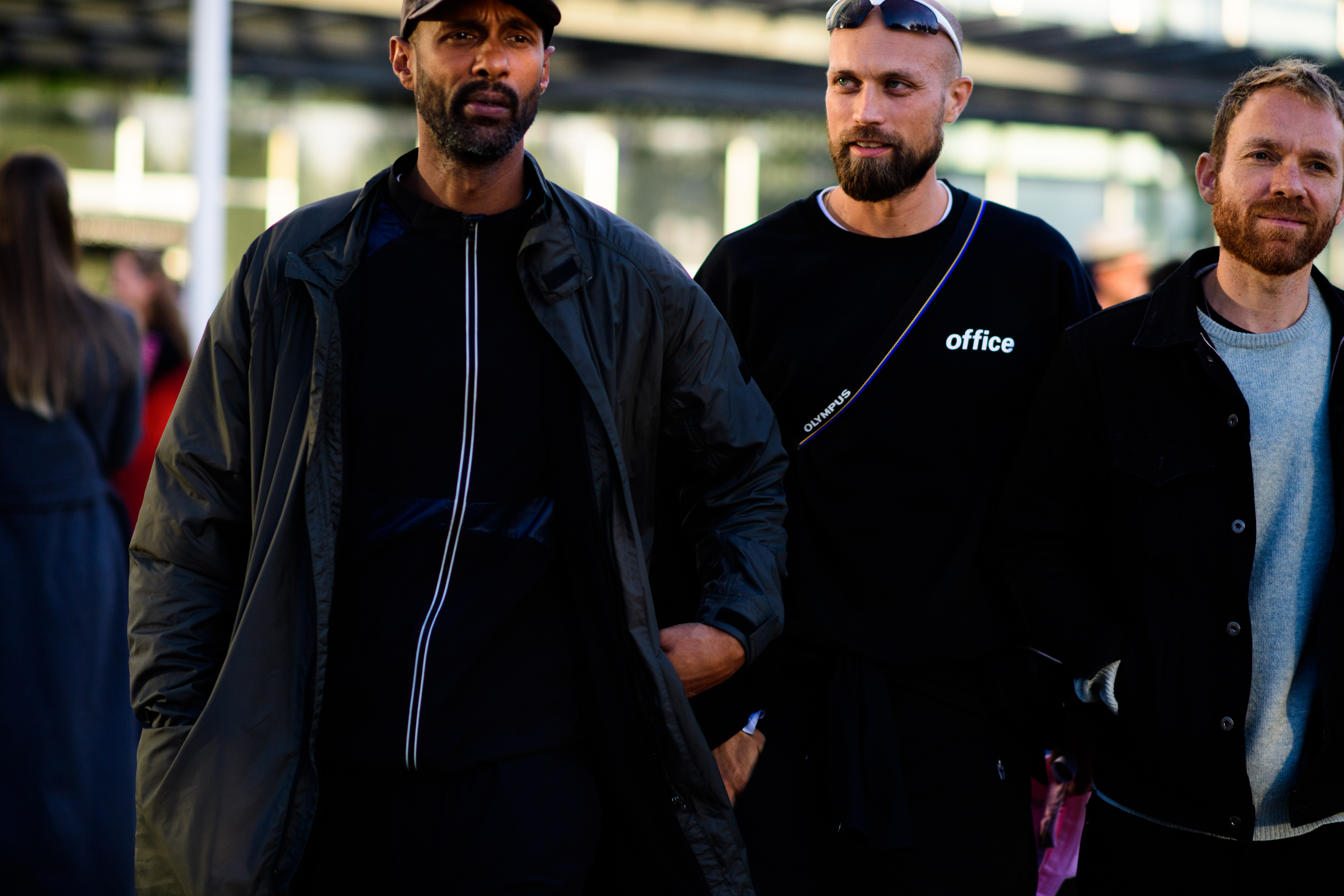 Three men after the show