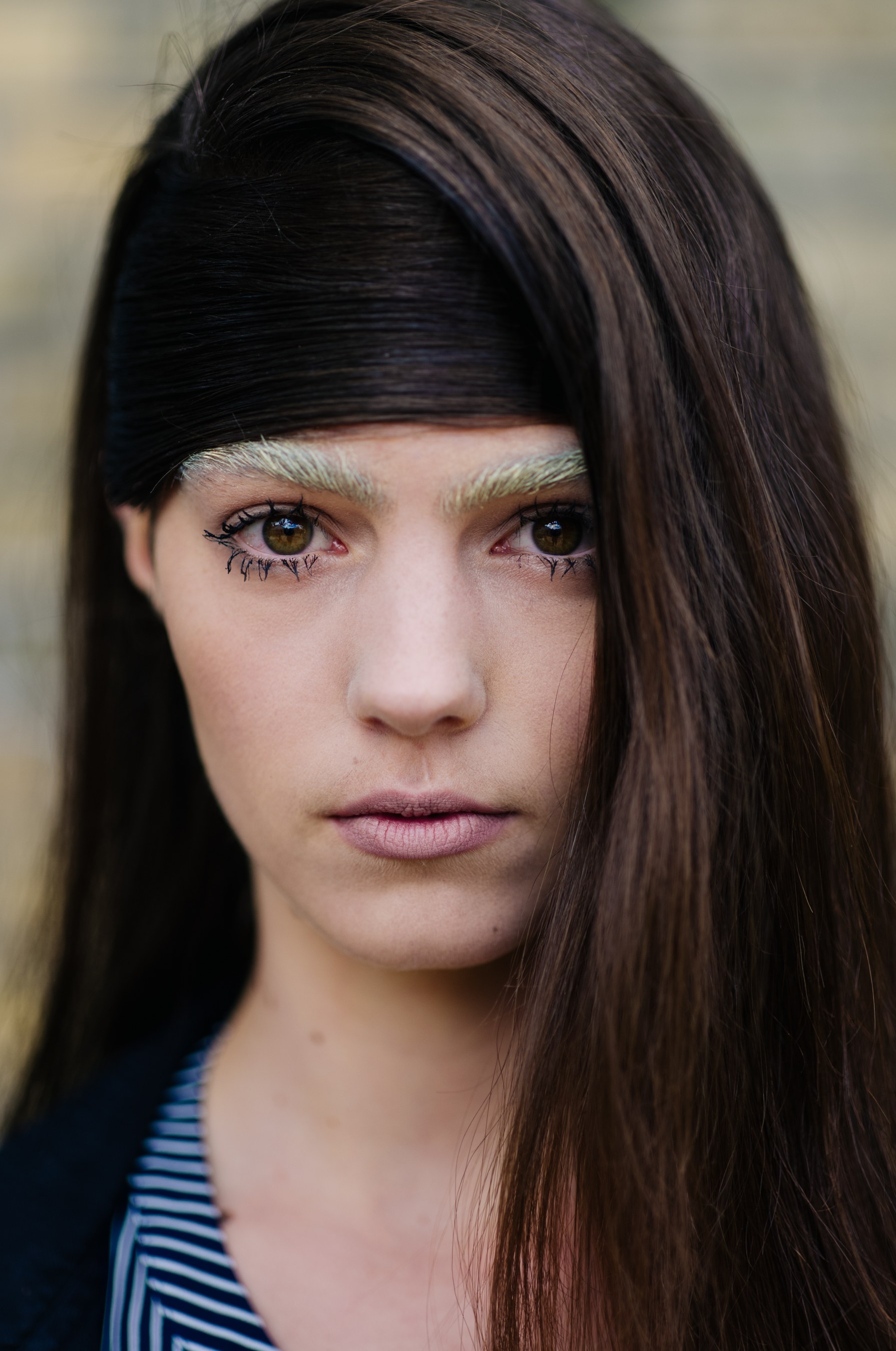 Portrait of a model after the show