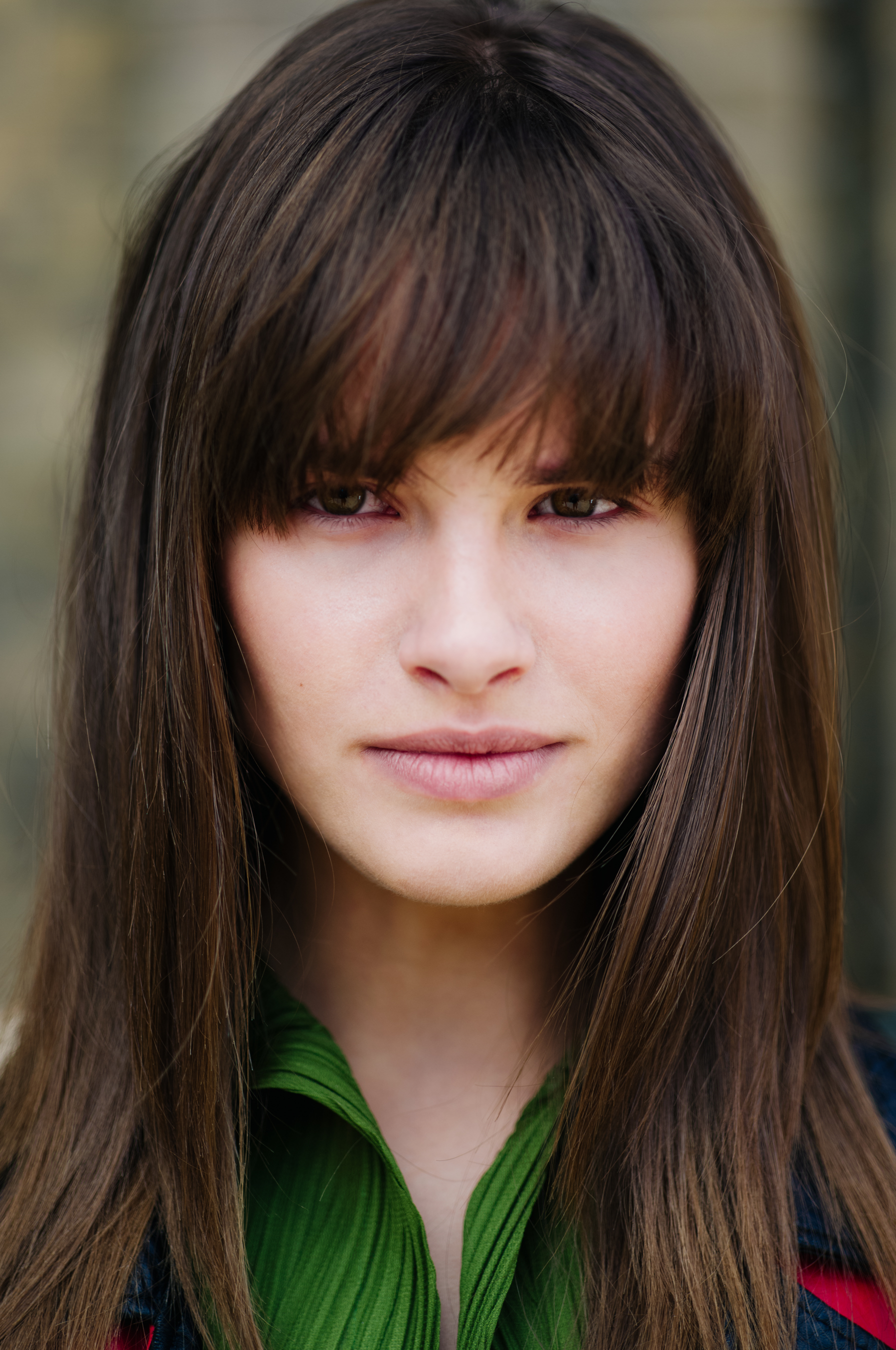 Portrait of a model after the show