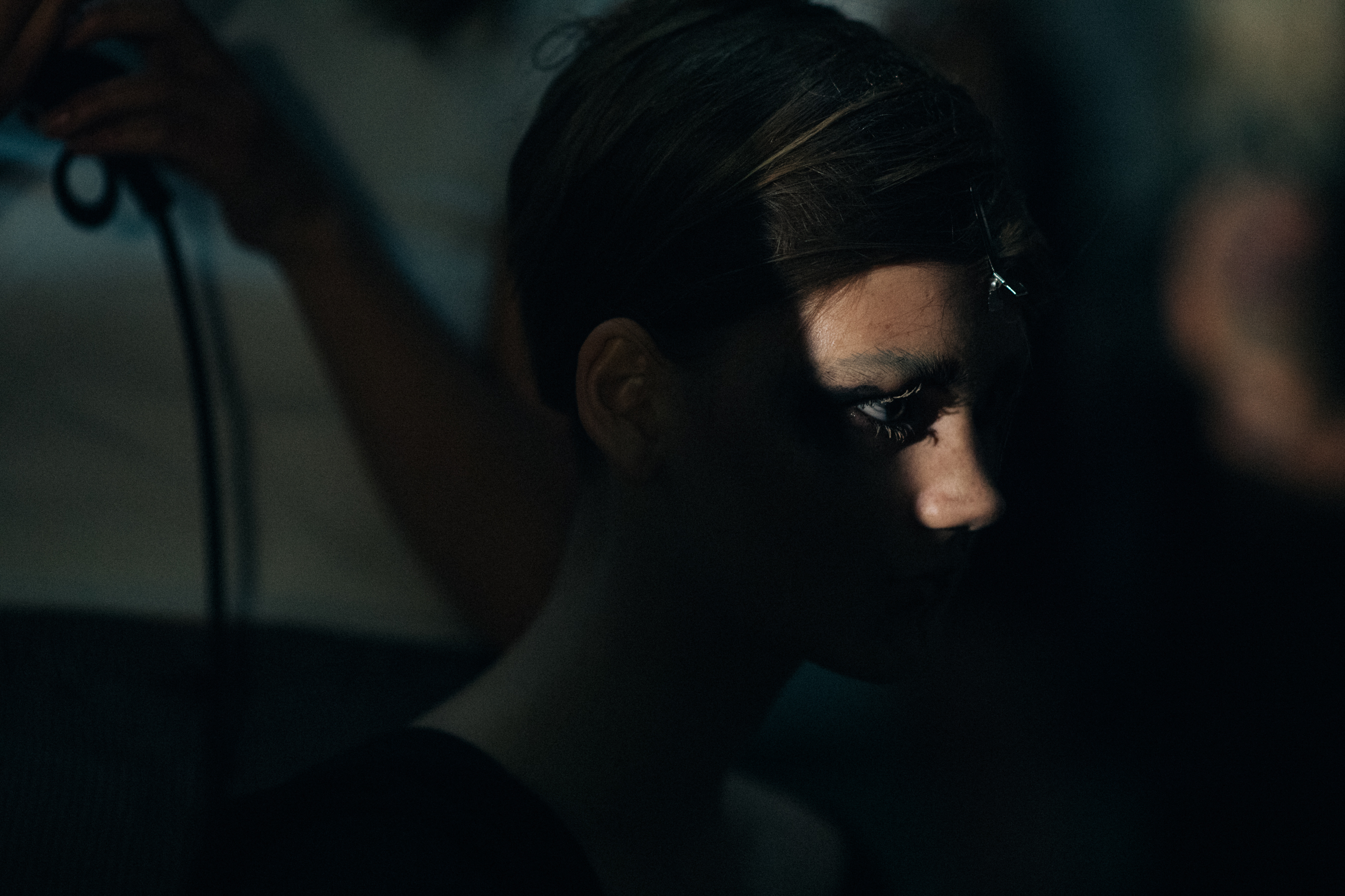 Model before show in low light