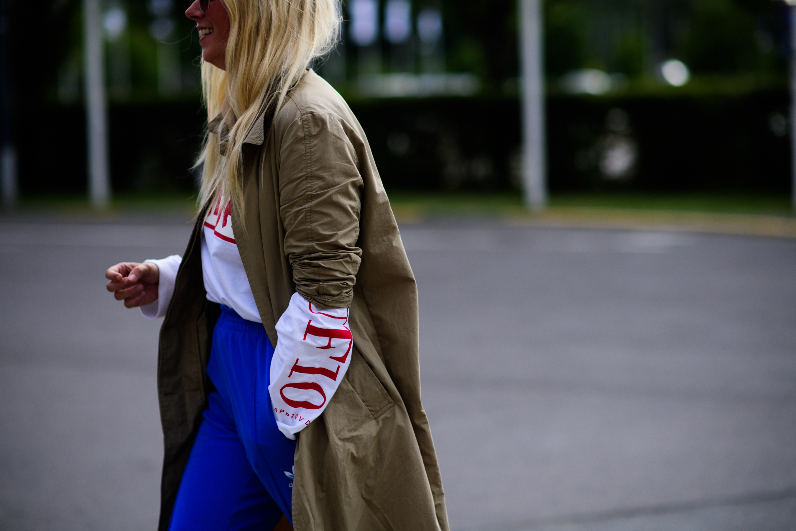 Woman wearing MUF10 longsleeve