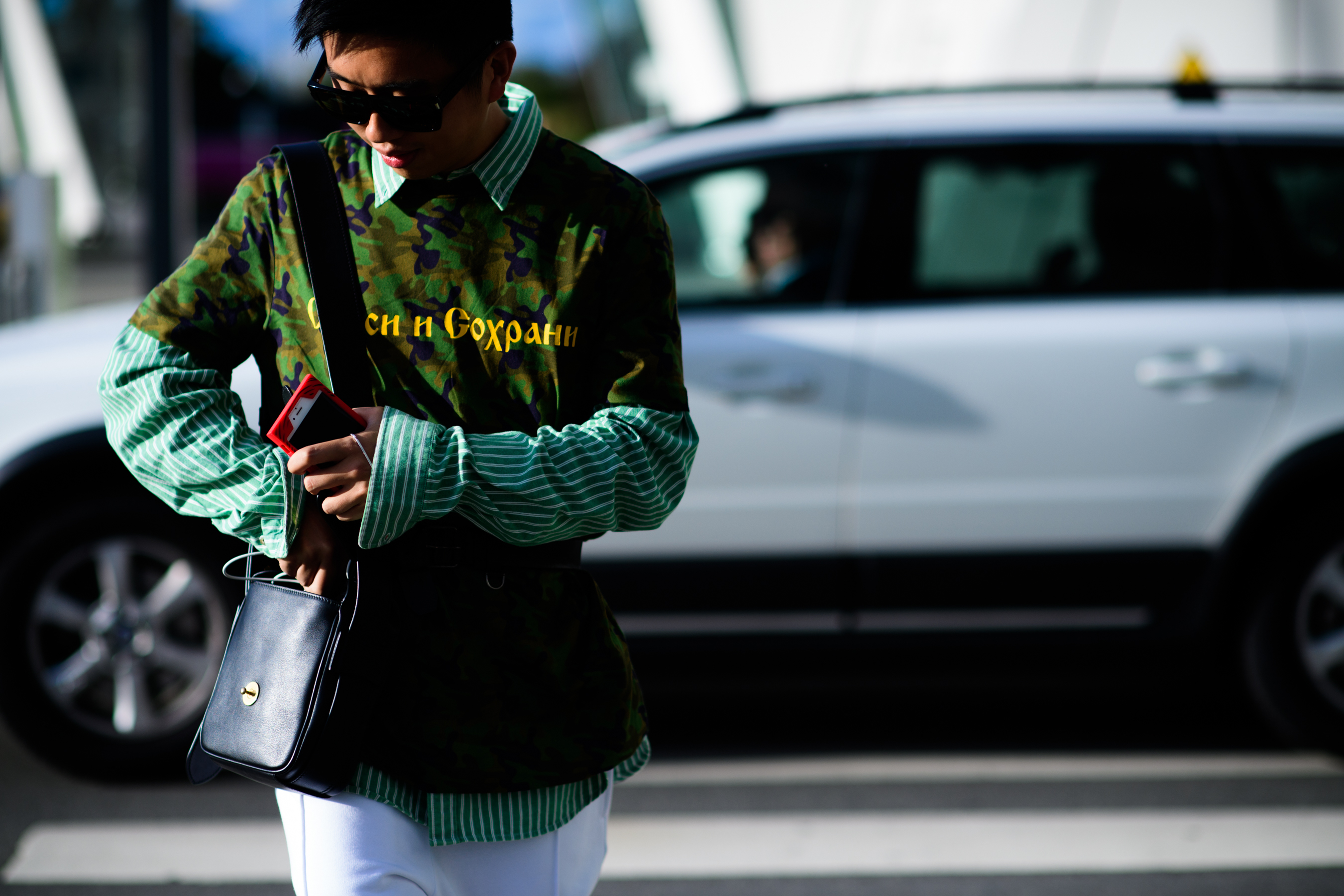 Chinese buyer wearing Gosha Rubchinskiy