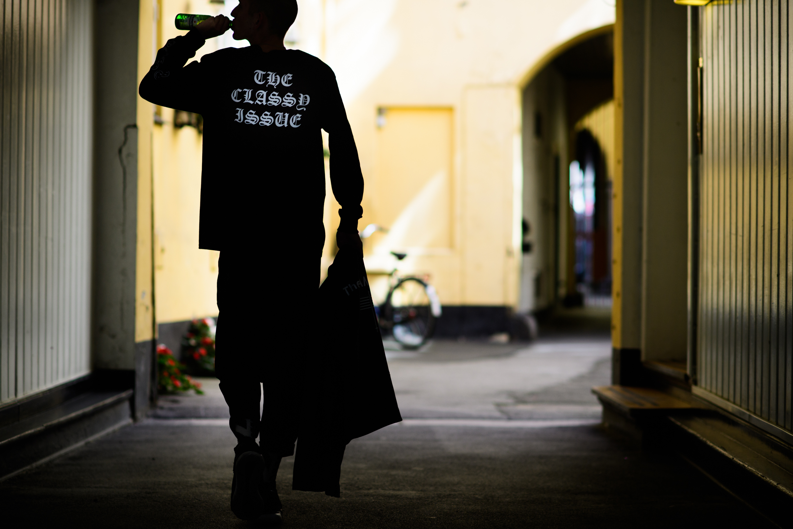 DJ wearing The Classy Issue longsleeve