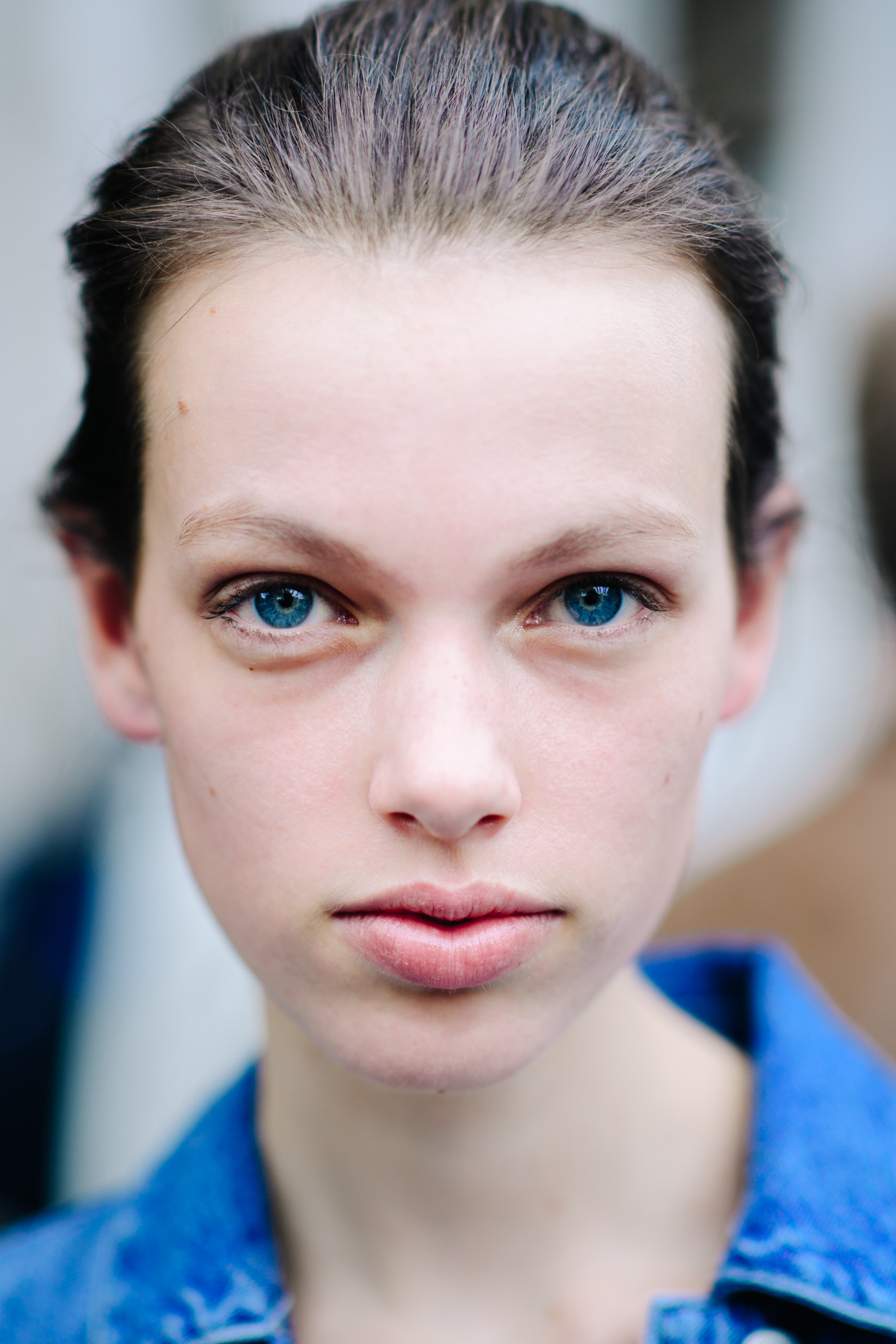 Portrait of a model after the show