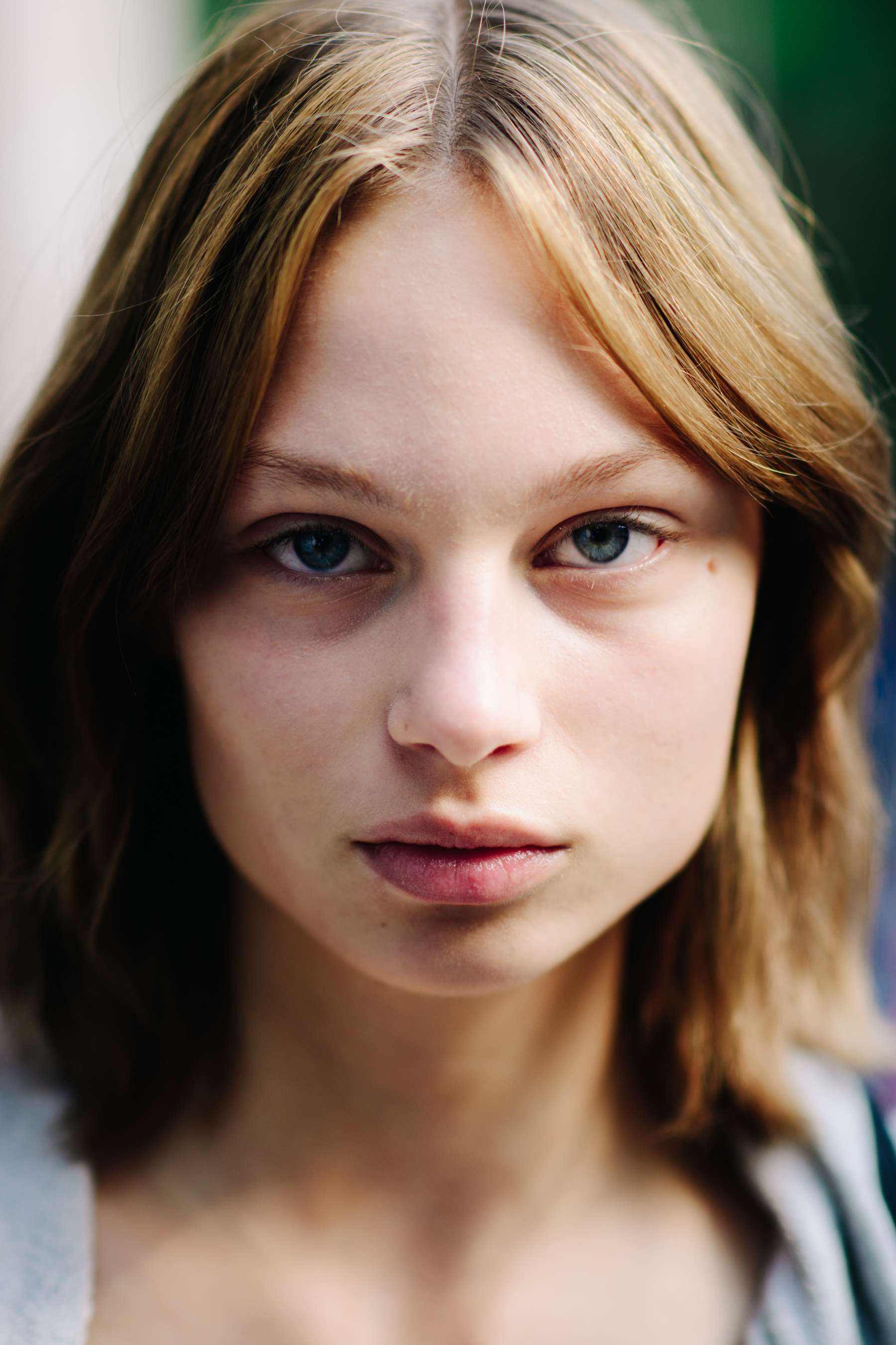 Portrait of a model after the show
