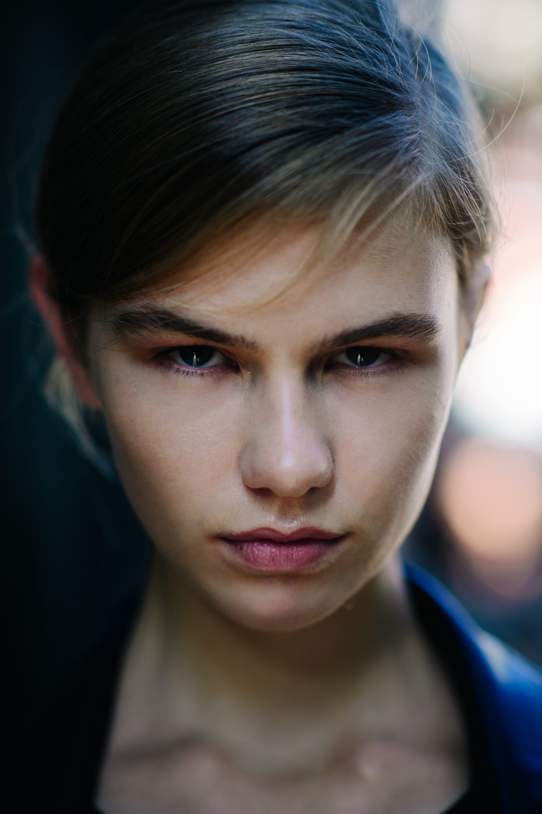 Portrait of a model after Jil Sander