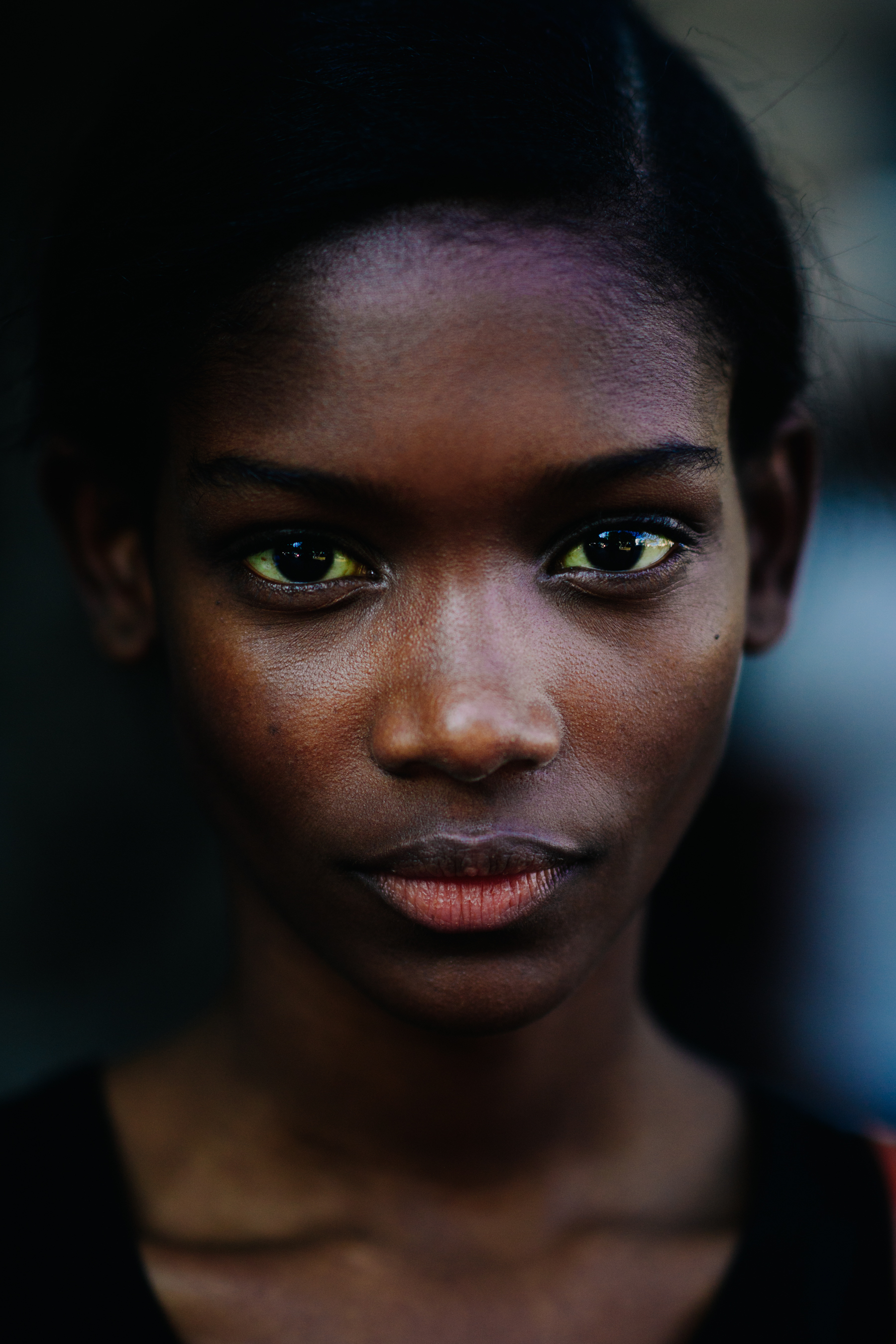 Portrait of a model after Jil Sander