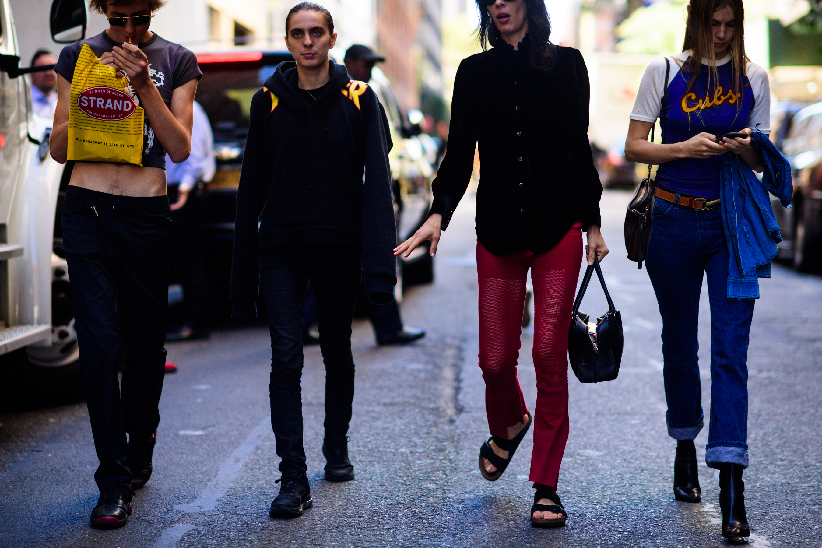 Group of models after the show