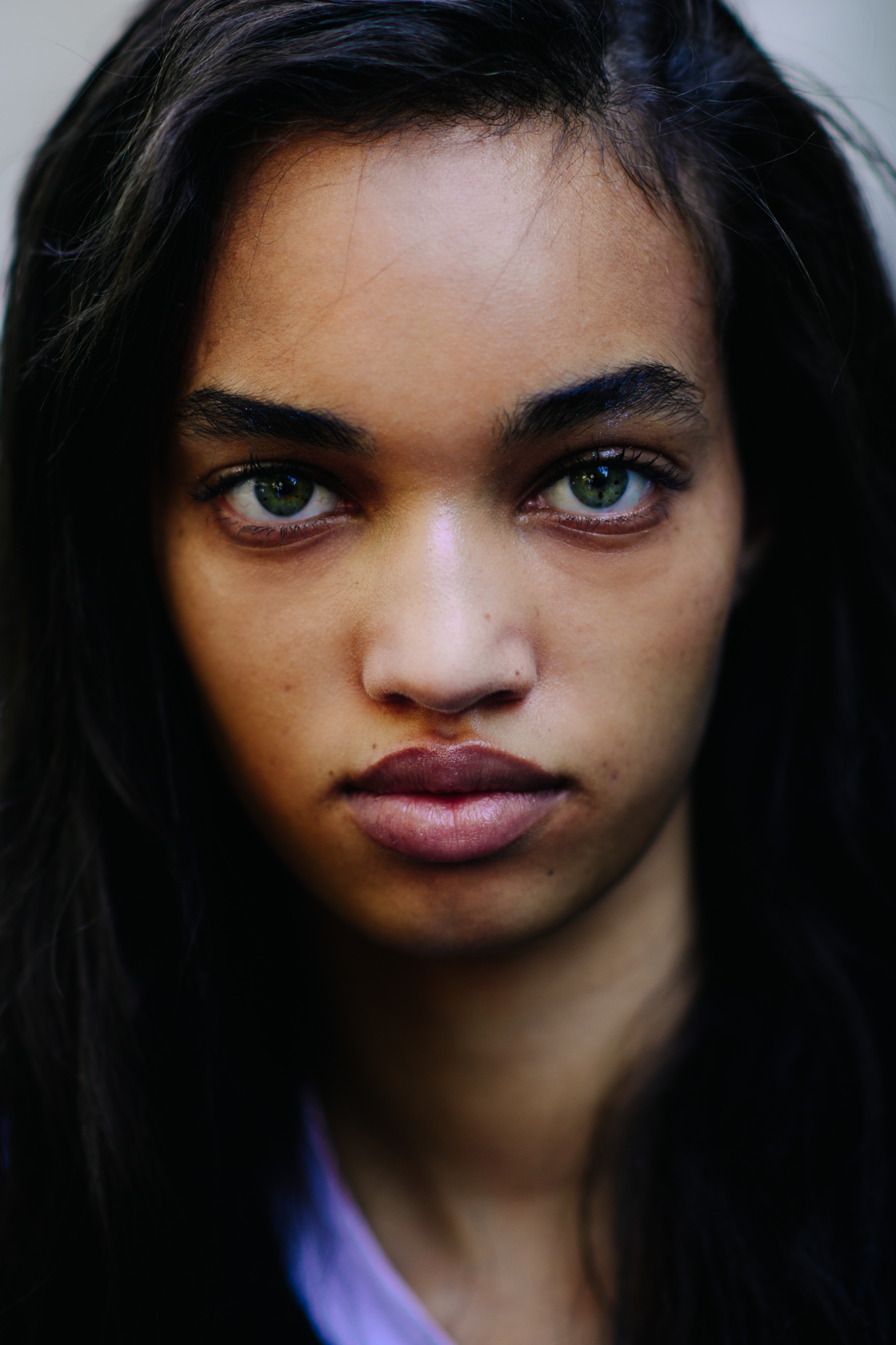 Portrait of a model after the show