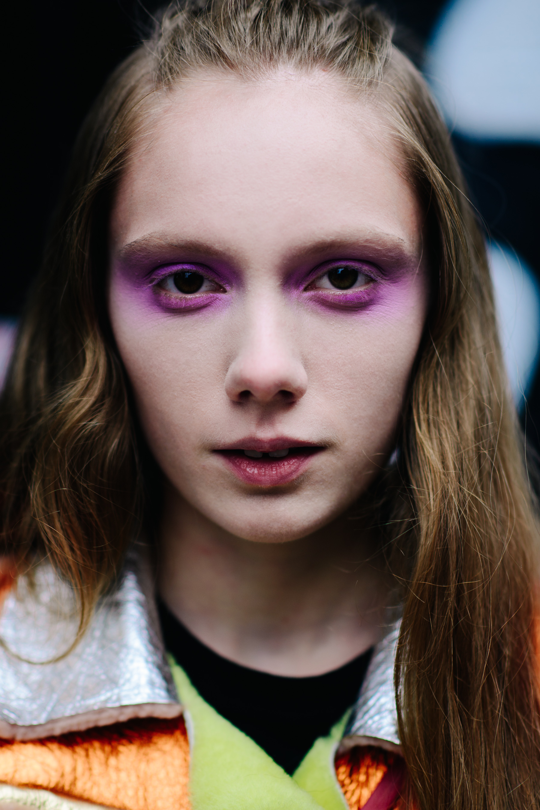 Portrait of a model with pink make-up
