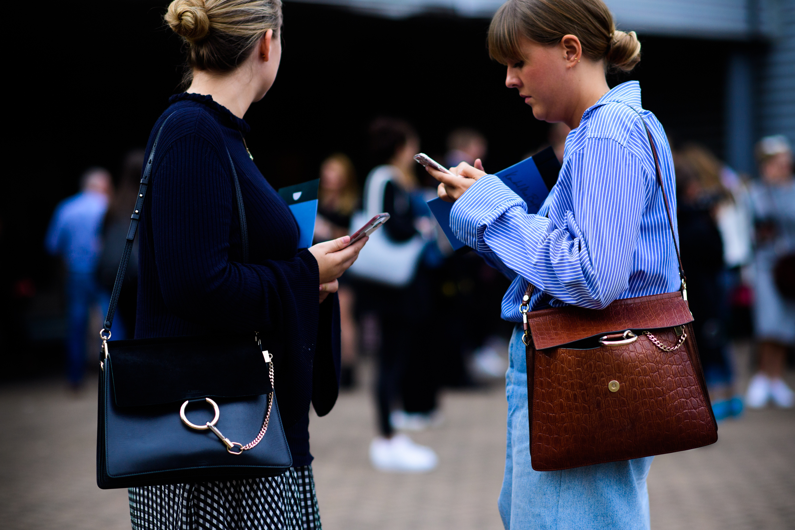 Two women with Chloe bags