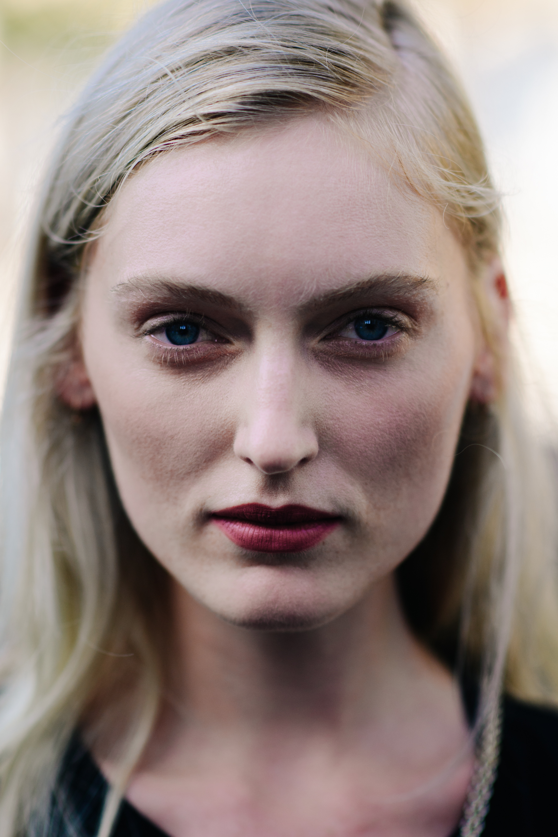 Portrait of a blonde model