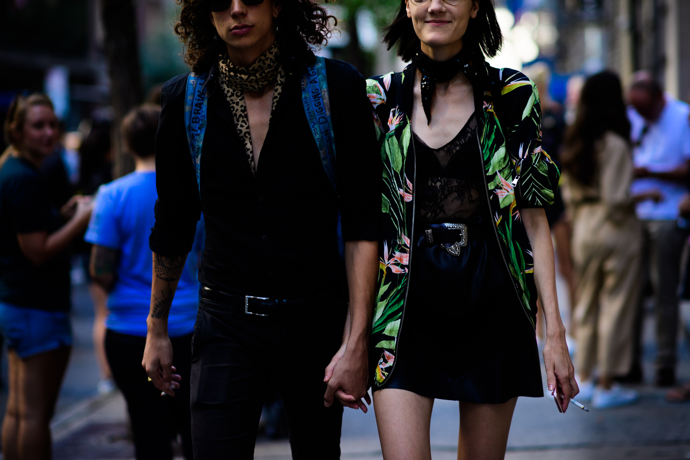 Man and woman after the show