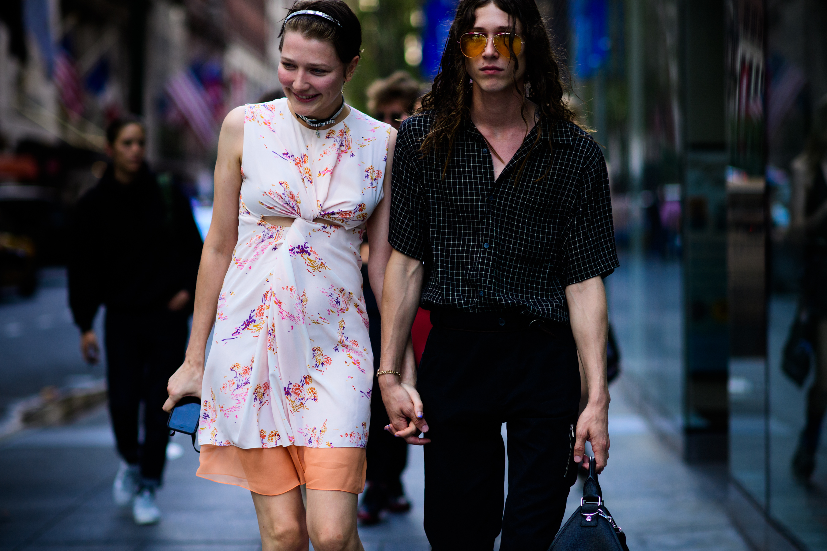 Russian stylist with male model