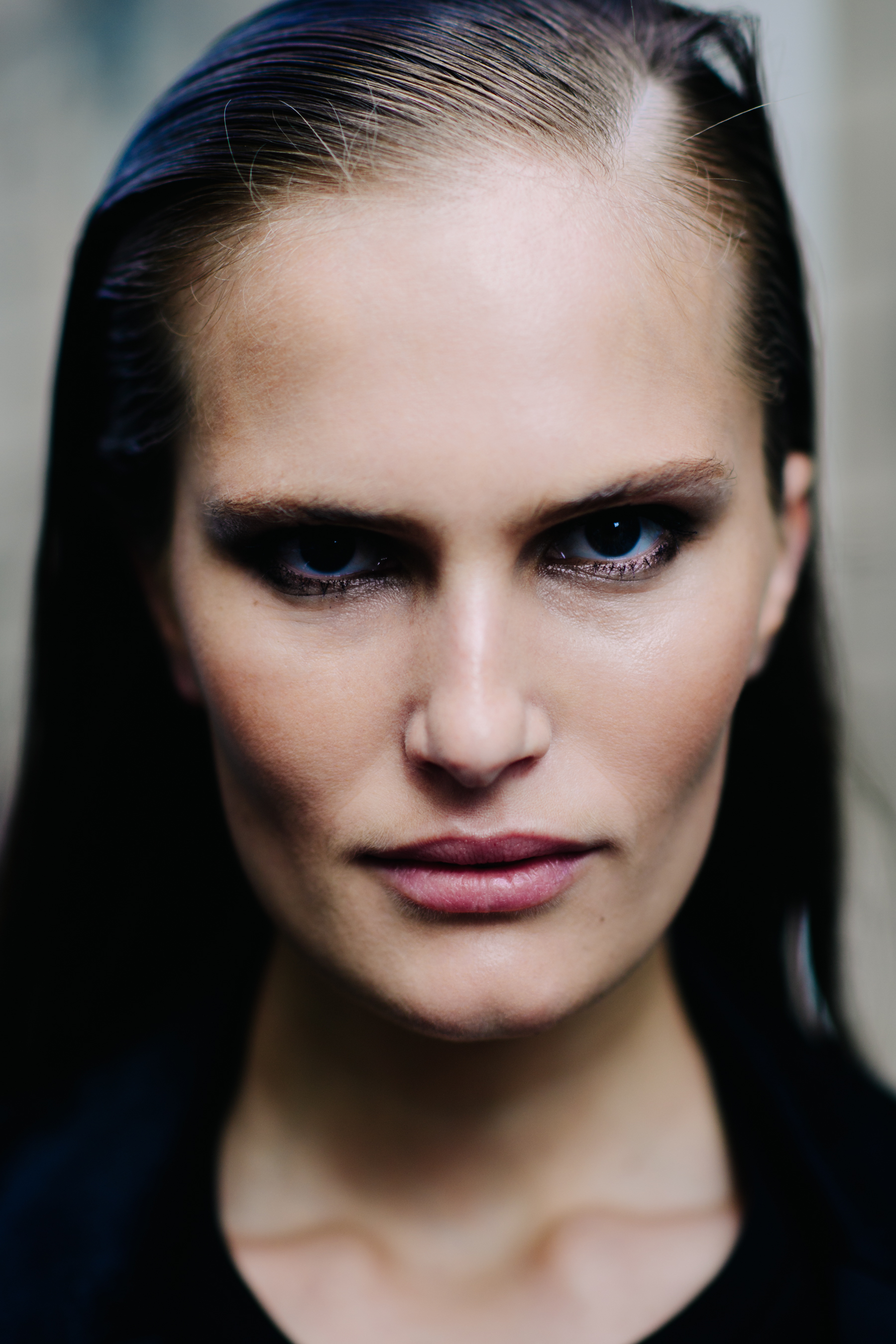 Portrait of a Ukrainian model after Balmain