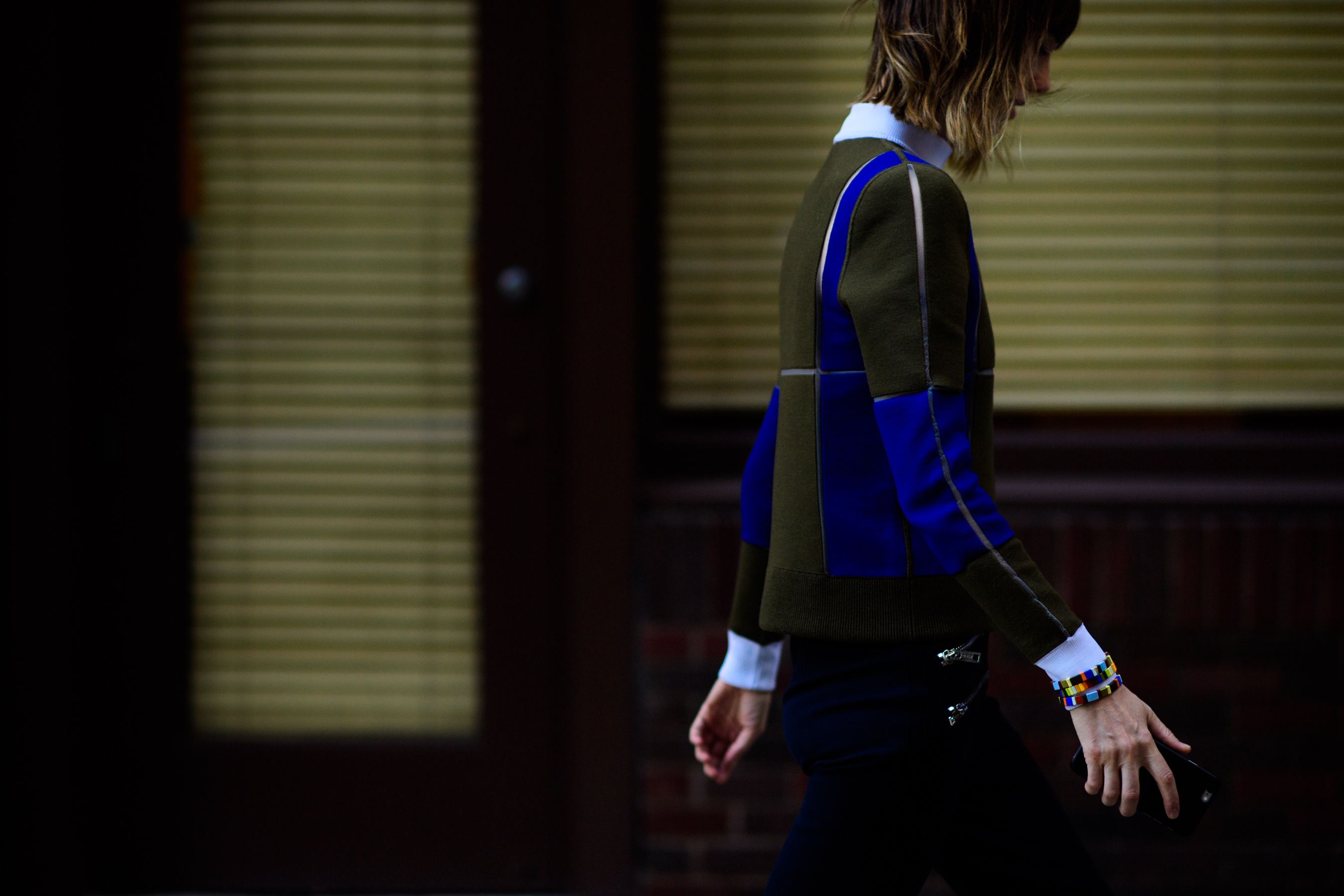 Russian stylist wearing blazer