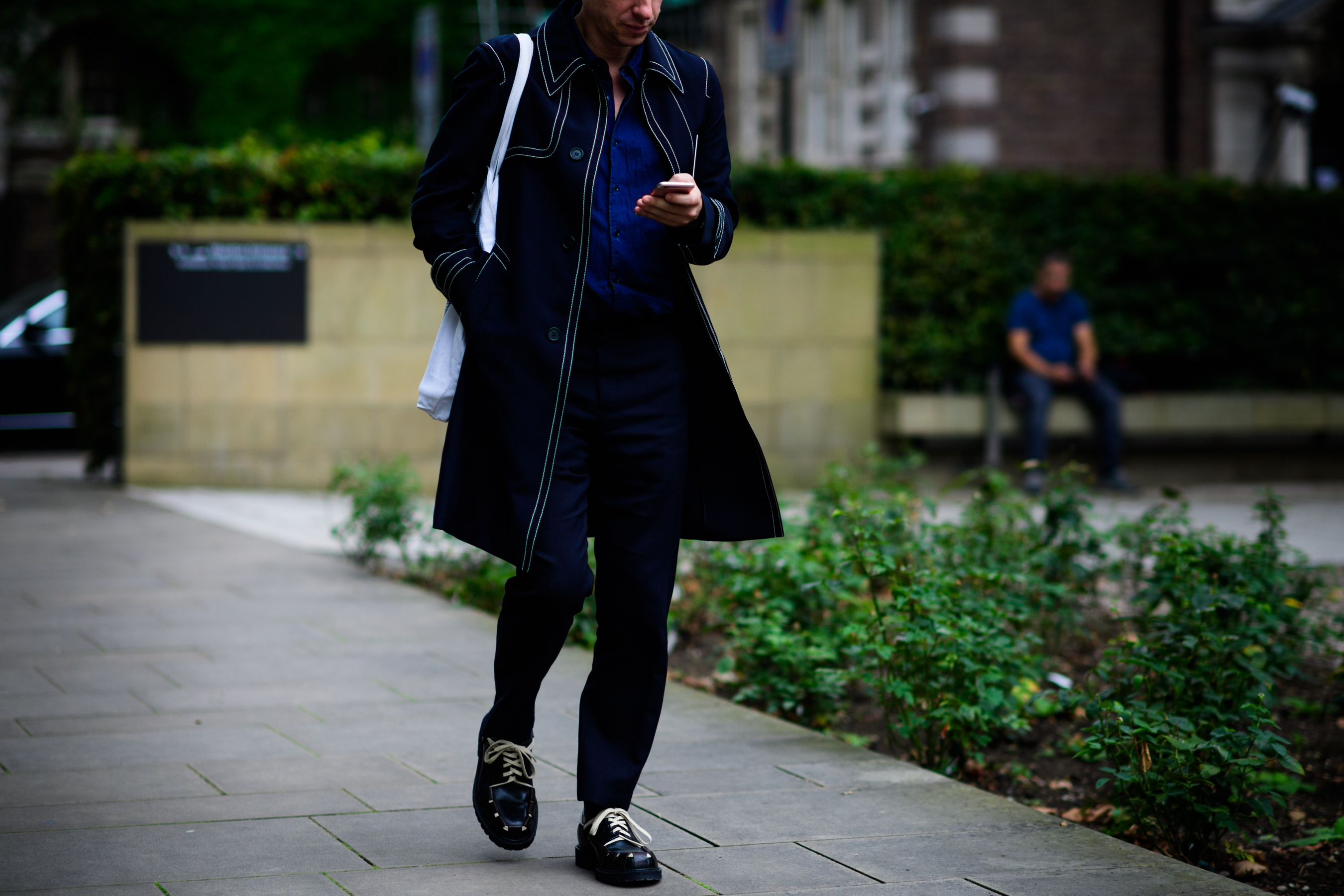 Man with large collar