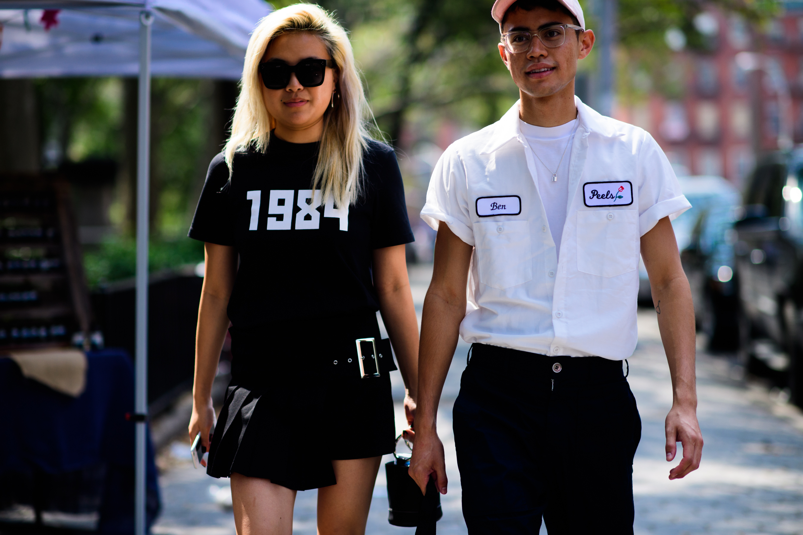 Girl wearing Gosha Rubchinsky 1984