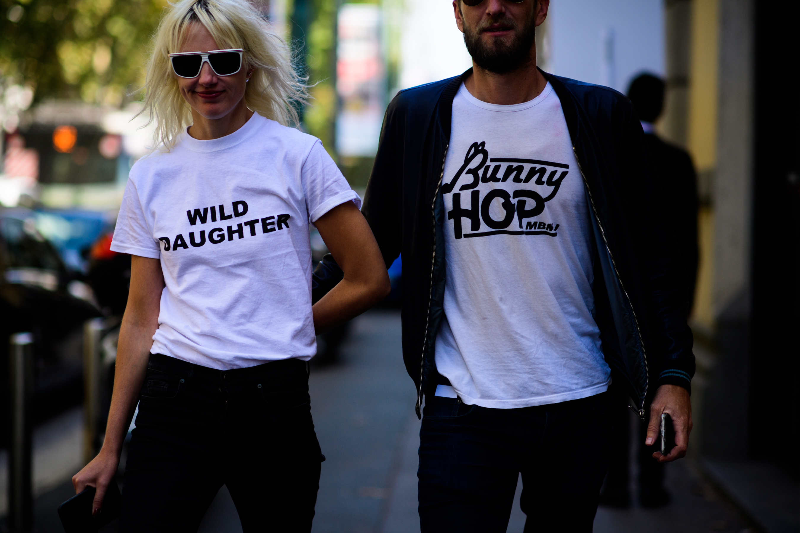 Man and woman wearing Marc Jacobs