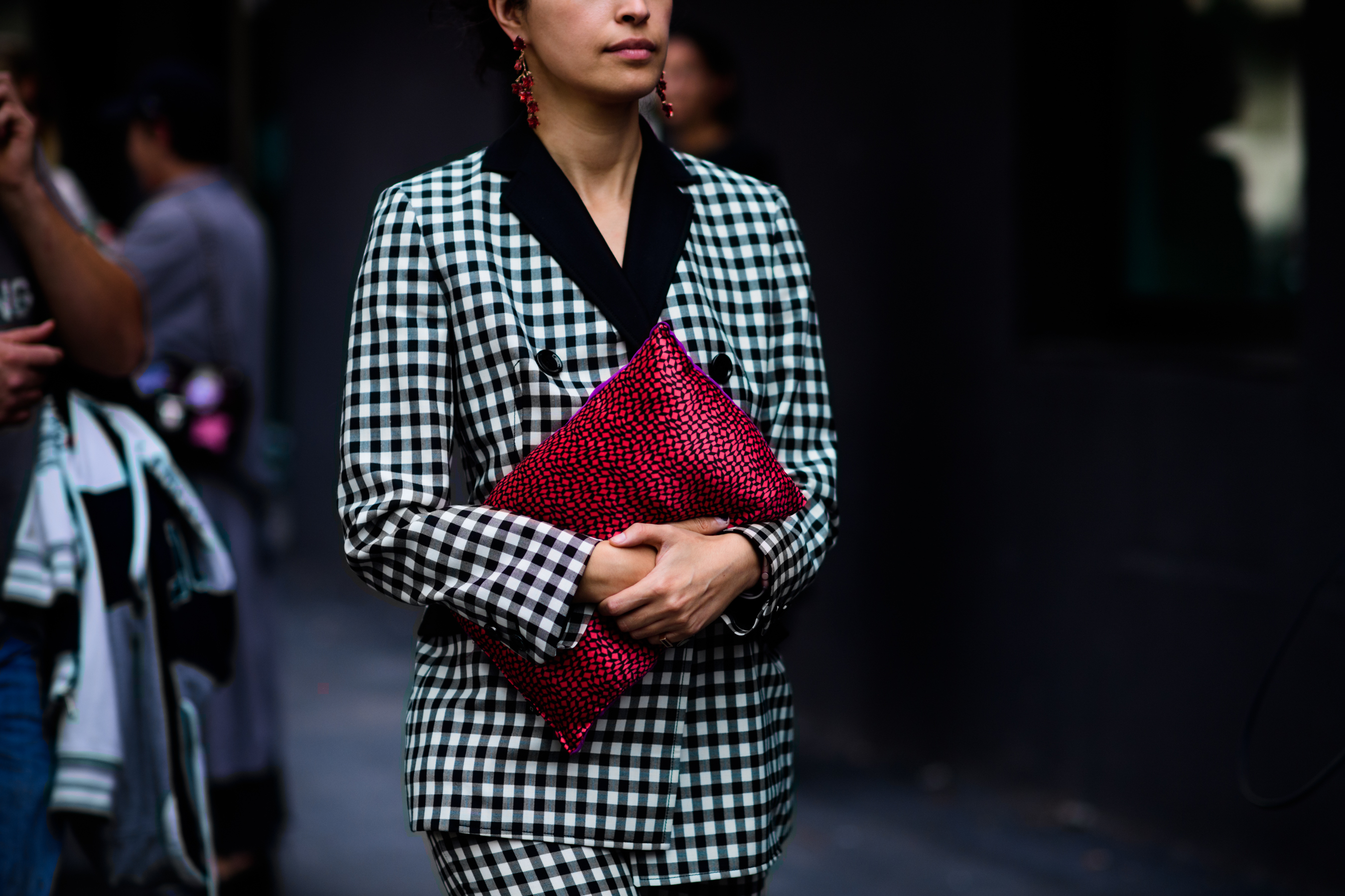 Tank magazine editor wearing suit