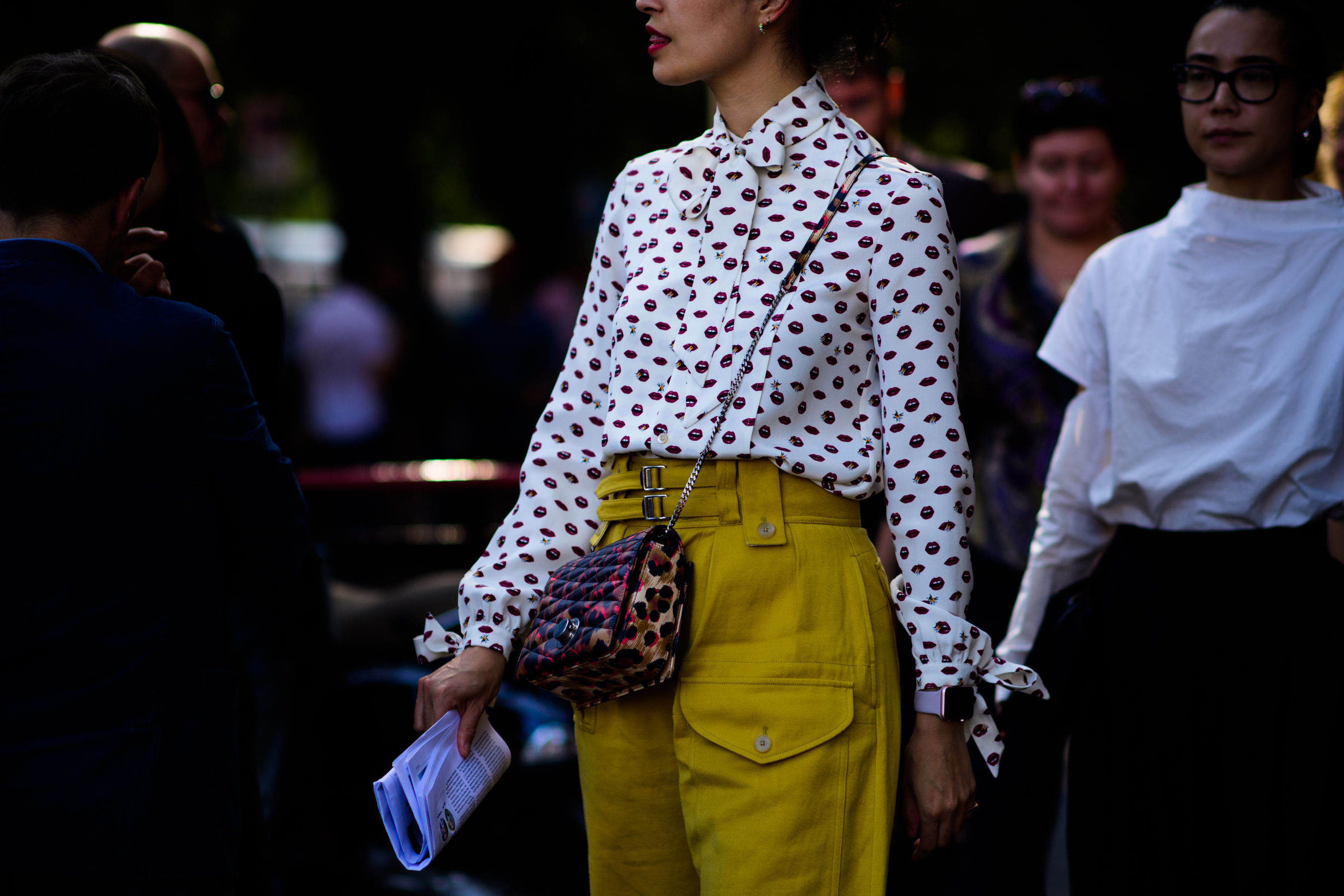 Tank magazine editor wearing shirt