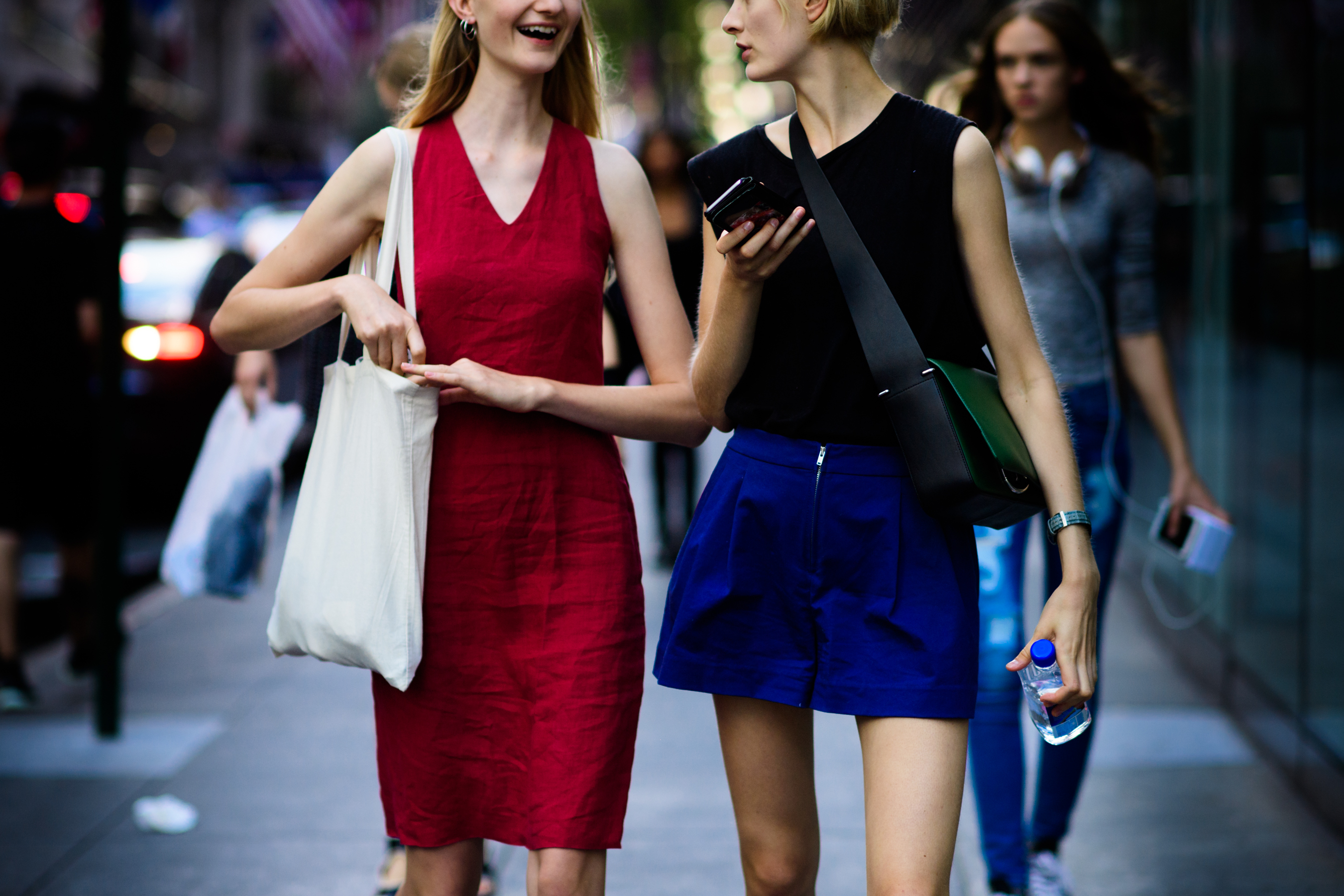 Two models after the show