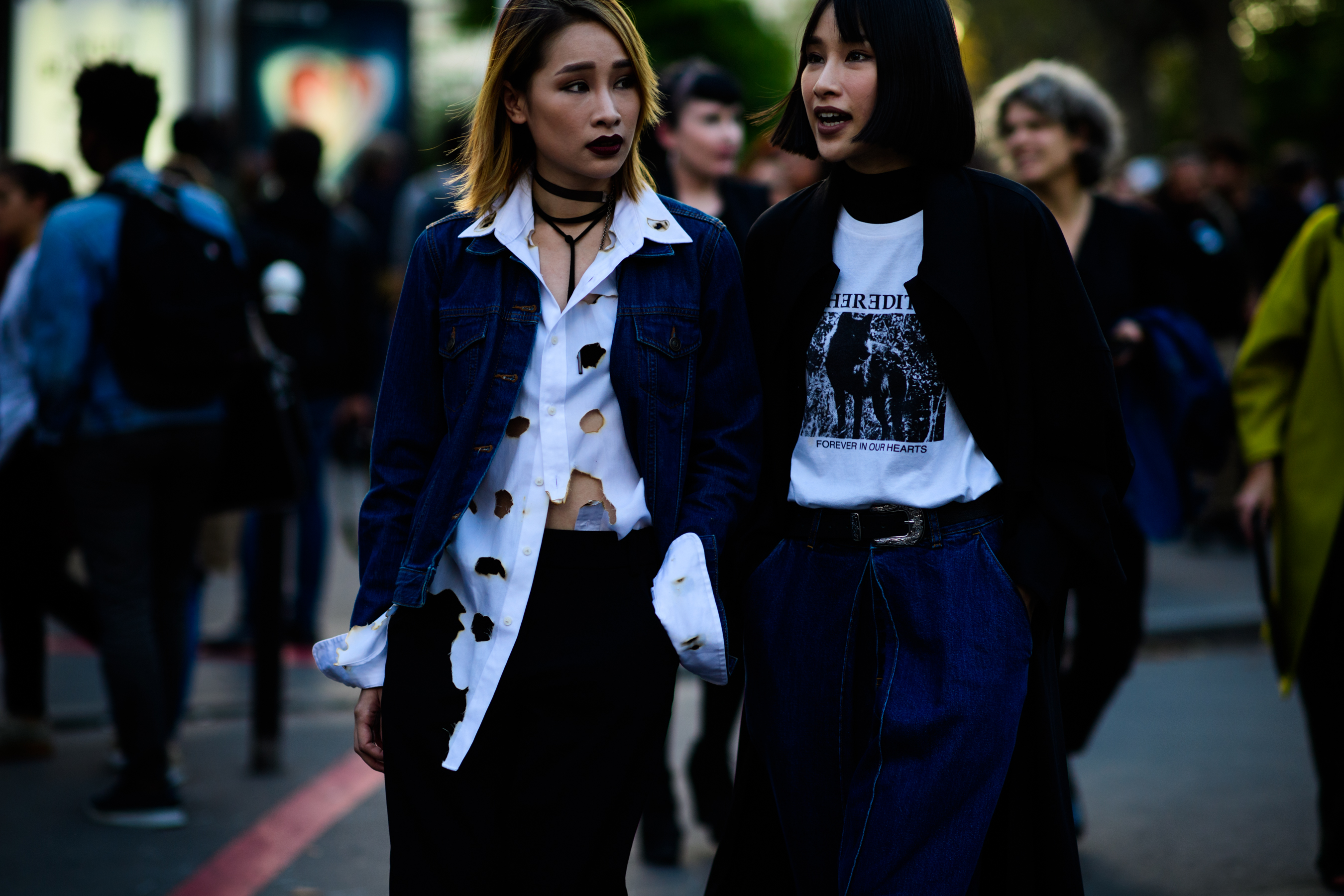 Two women after Rick Owens