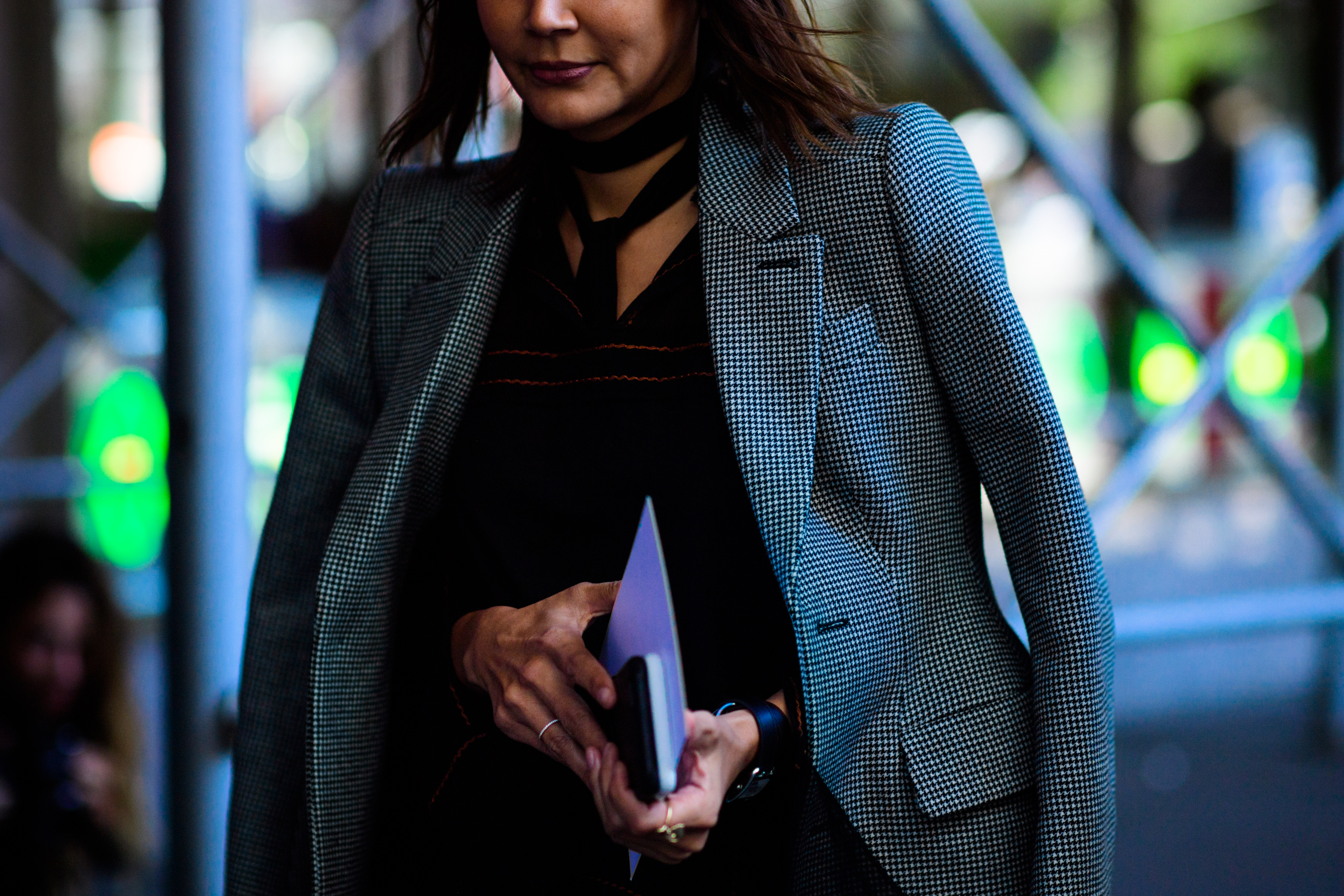 Australian VOGUE editor wearing blazer