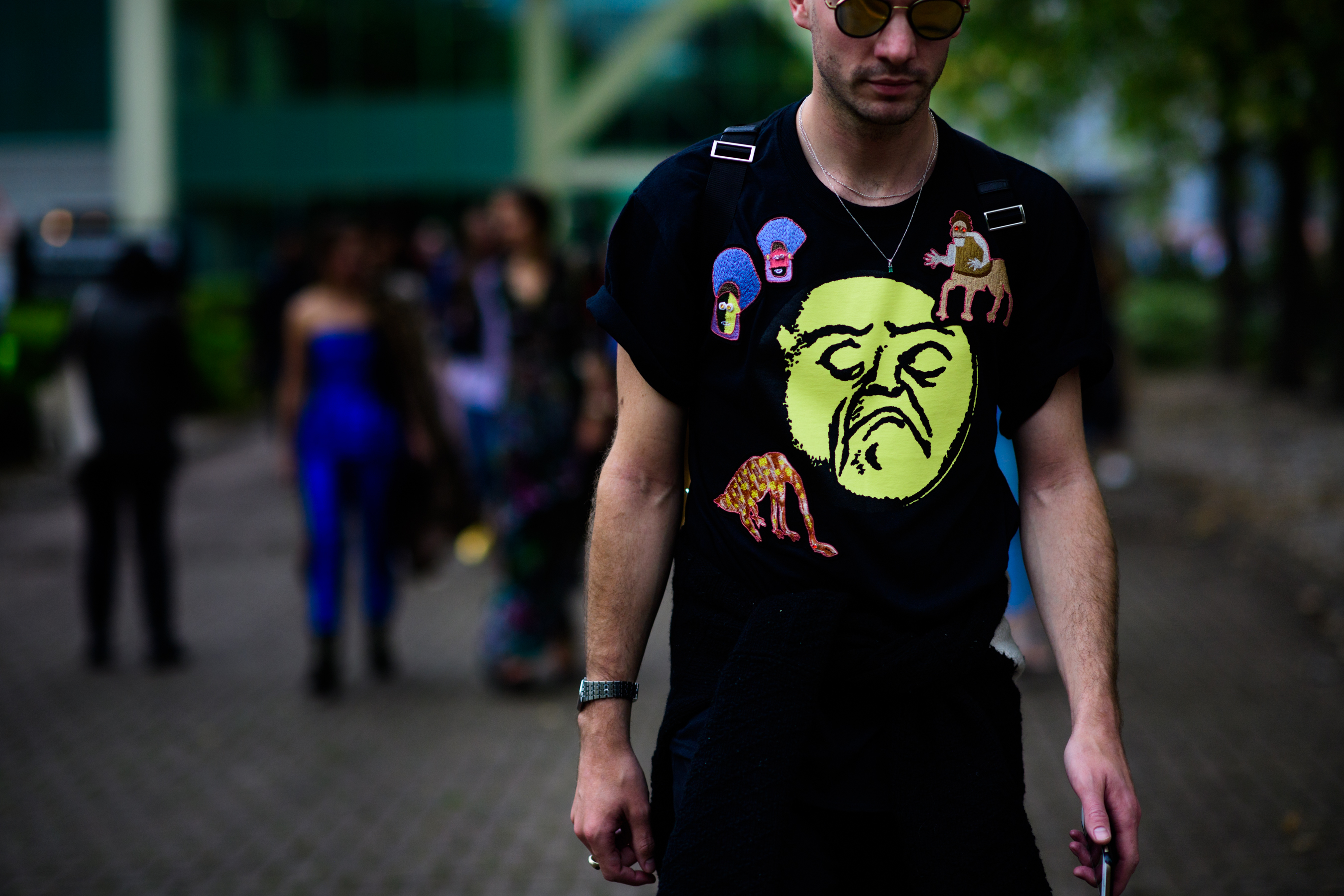 Editor wearing Peter Pilotto t-shirt