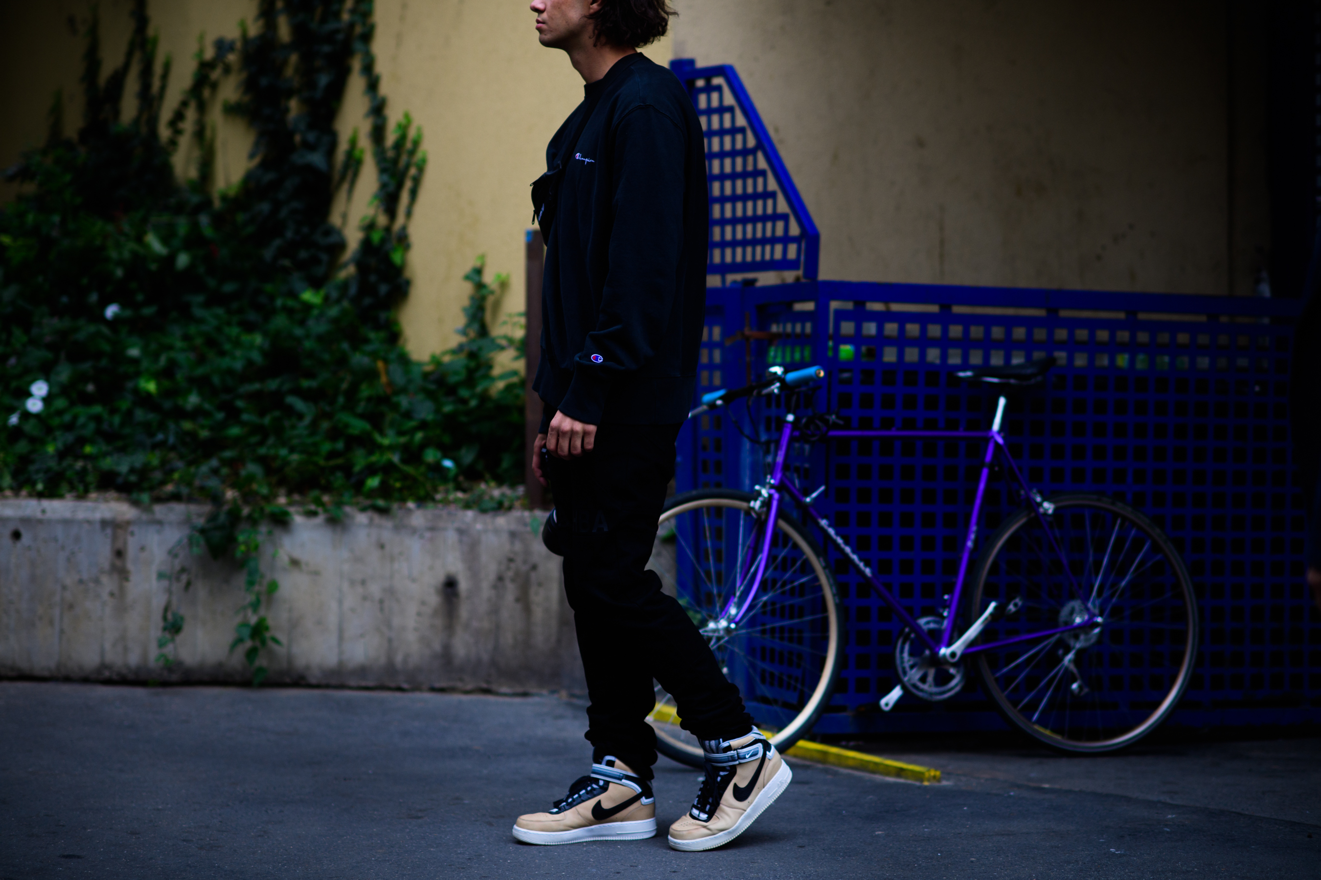 Man wearing Ricardo Tisci x Nike