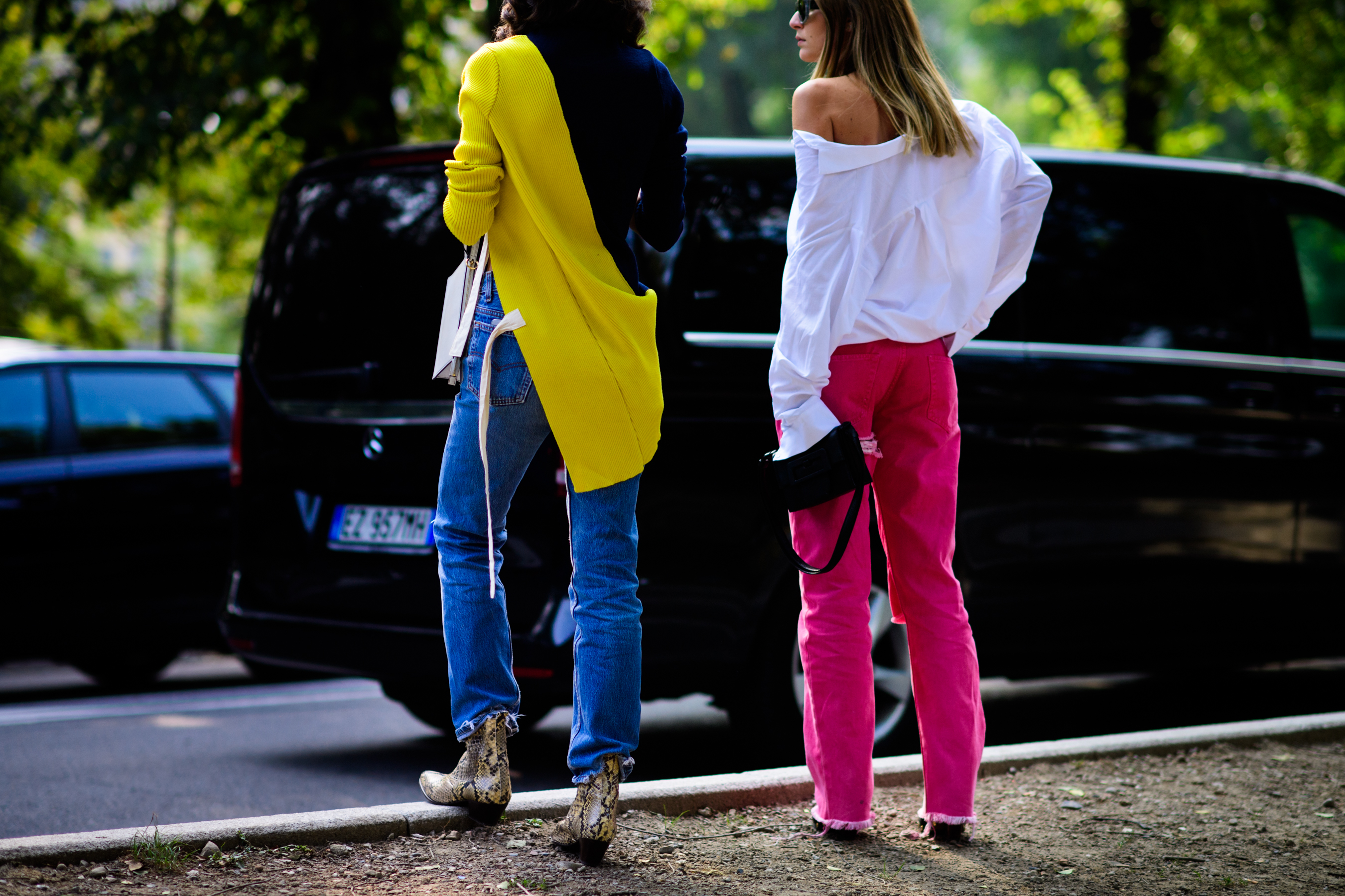 Italian women wearing pants