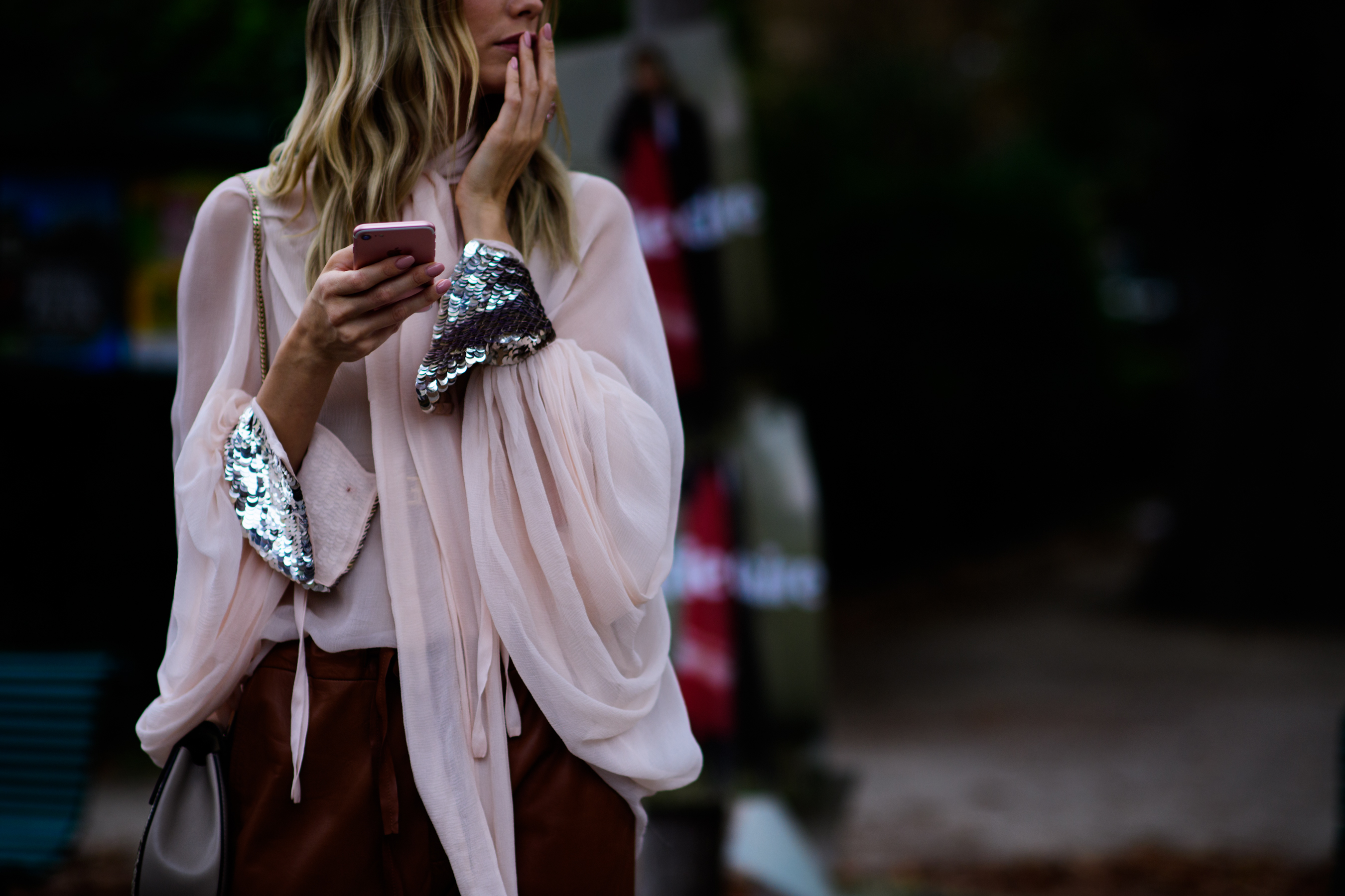 Russian woman wearing pink top