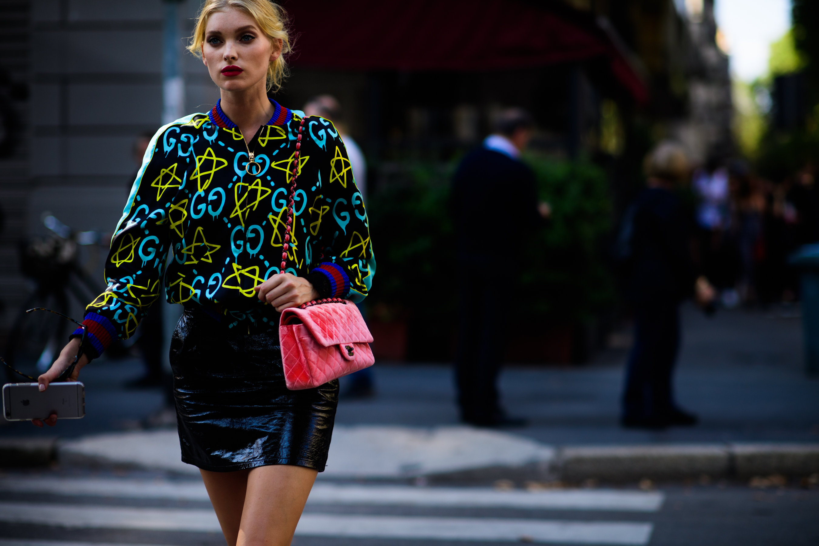 Model in Gucci after Dolce & Gabbana