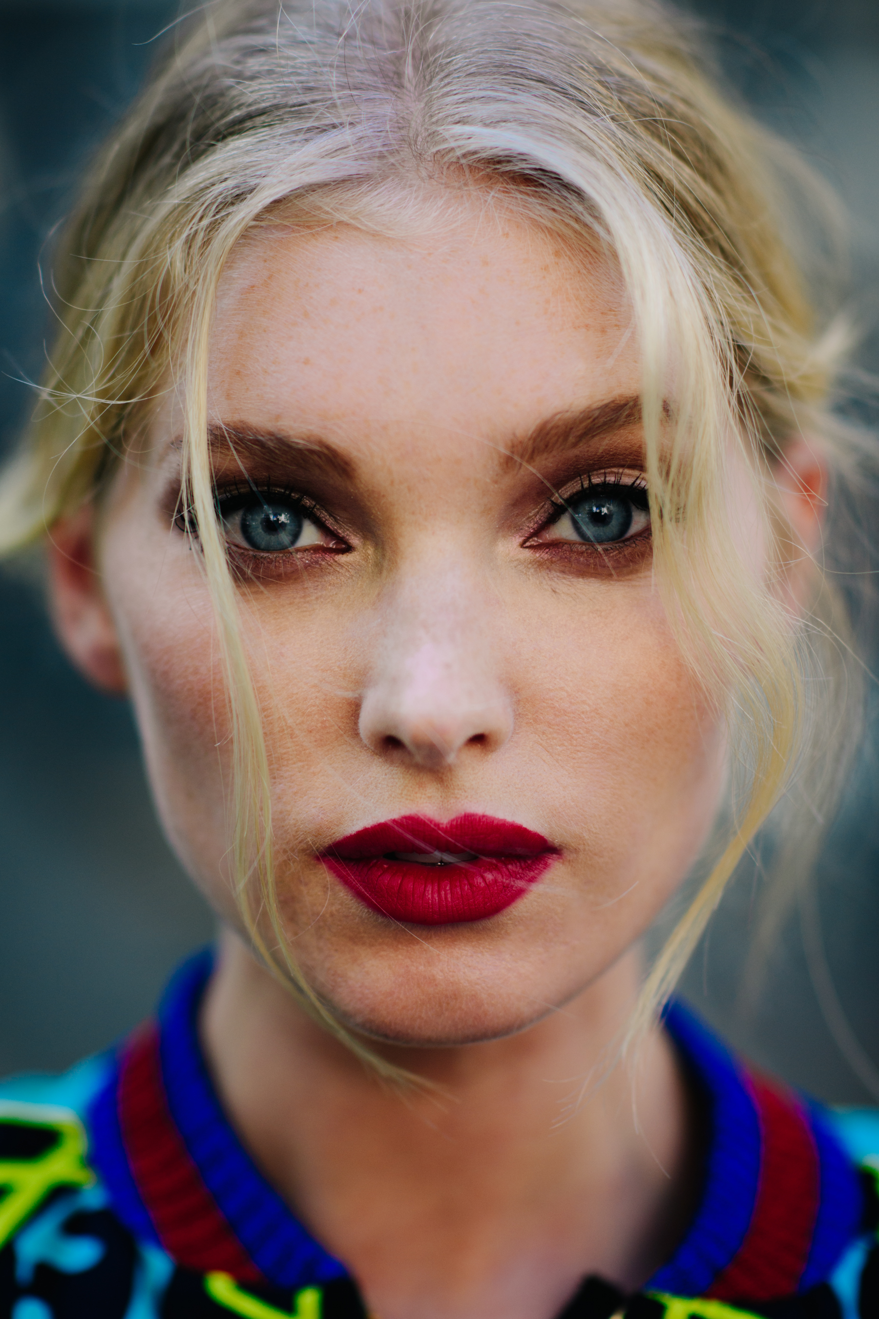 Portrait of a model after Dolce & Gabbana