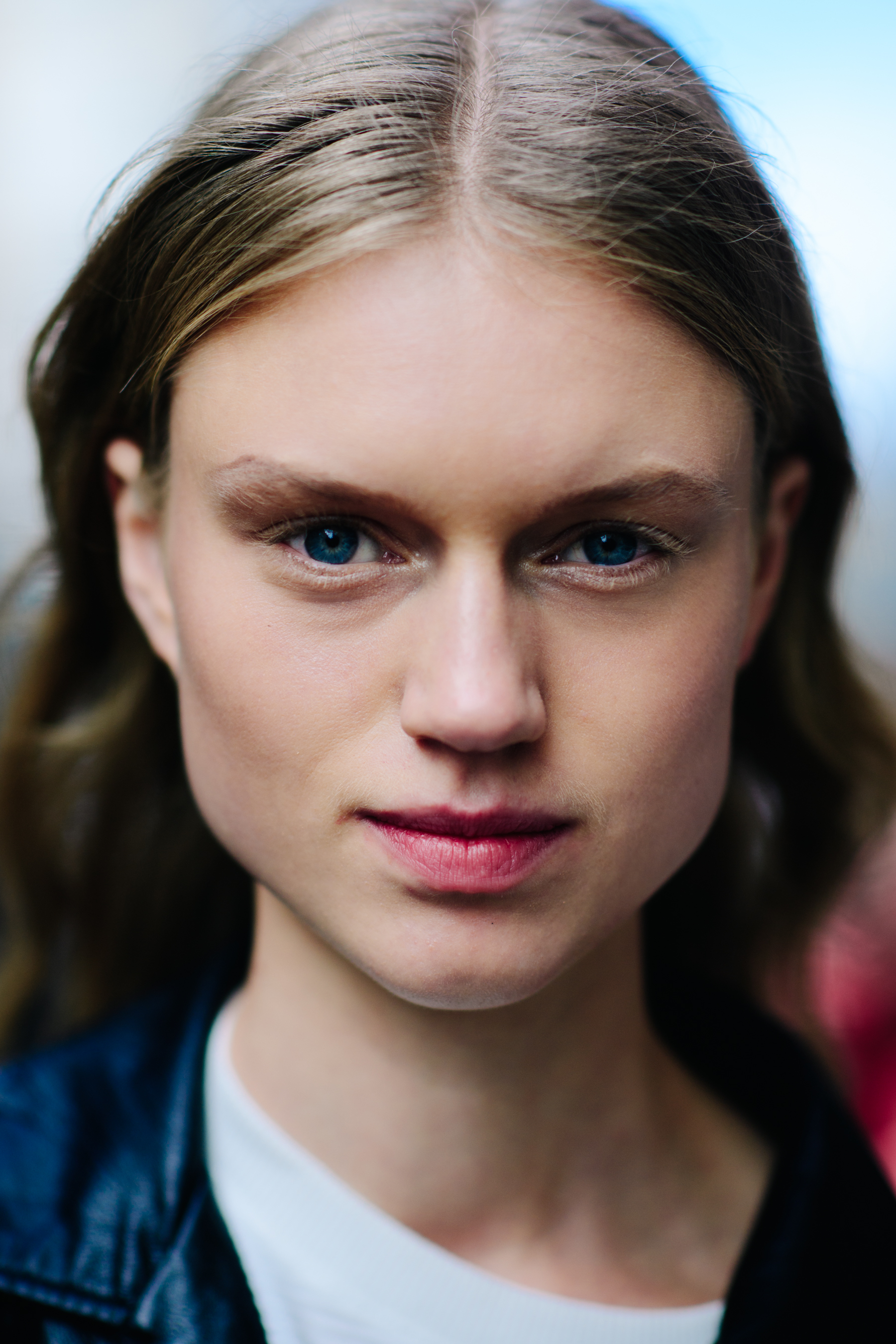 Portrait of a model after the show