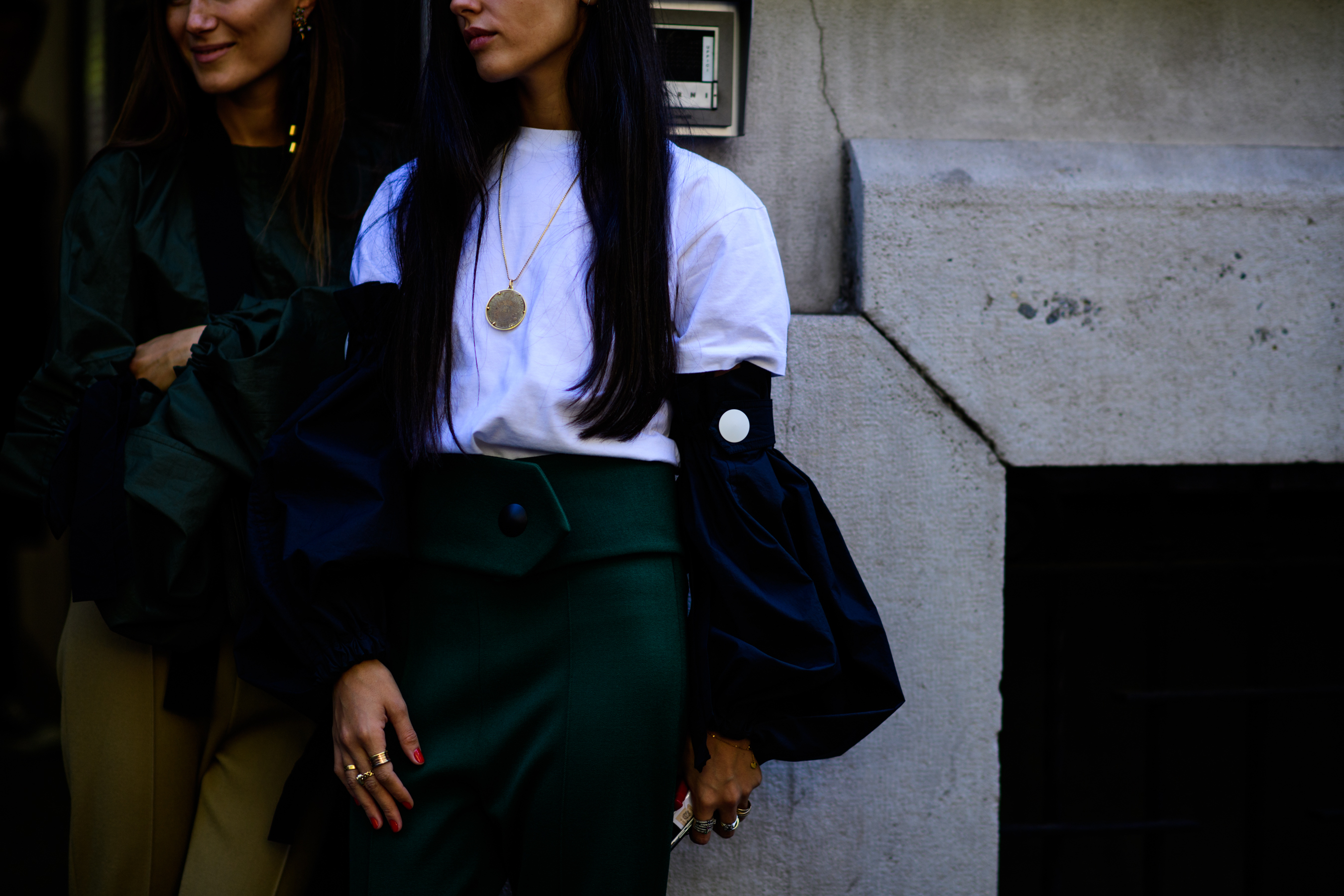 Two Italian stylists wearing Marni