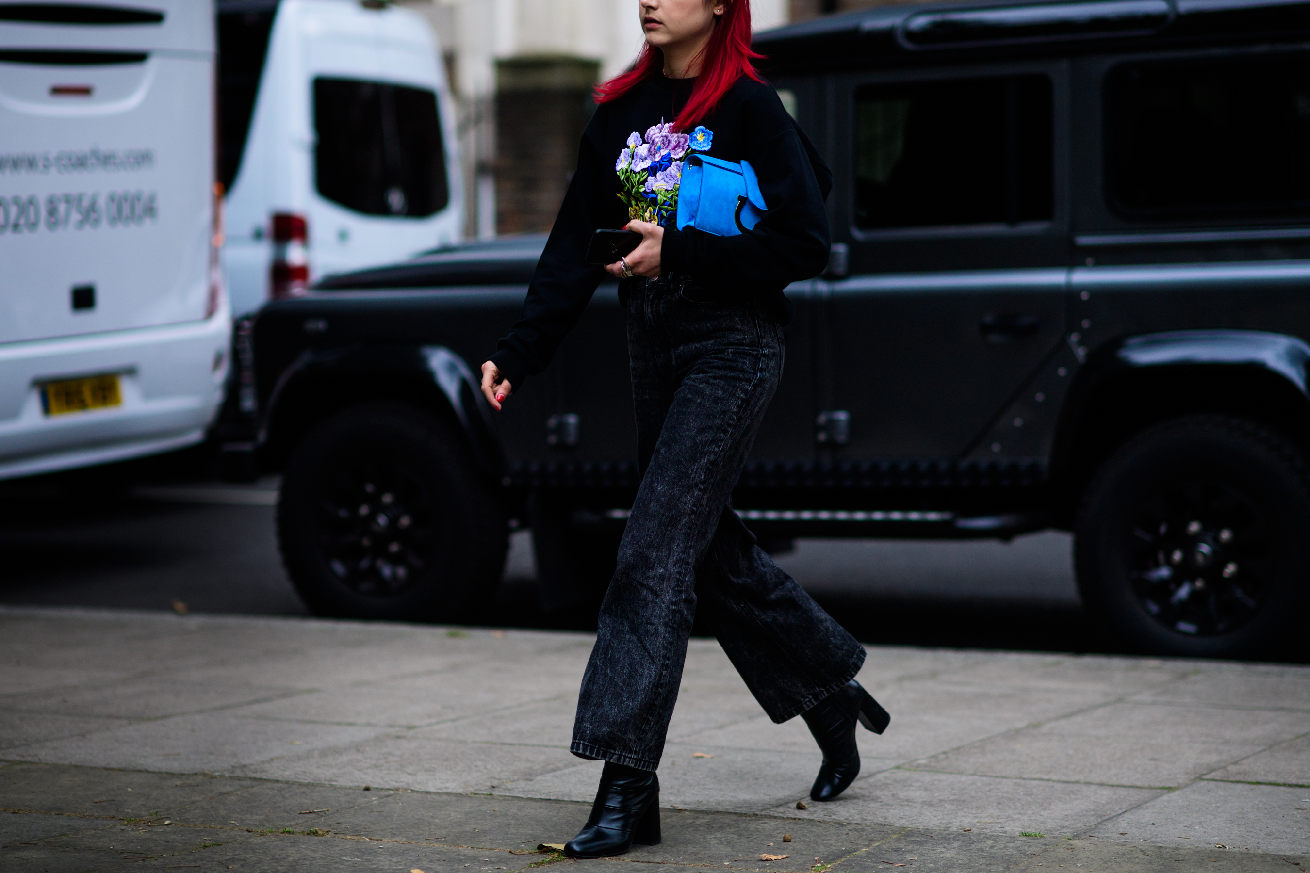 Woman with red hair