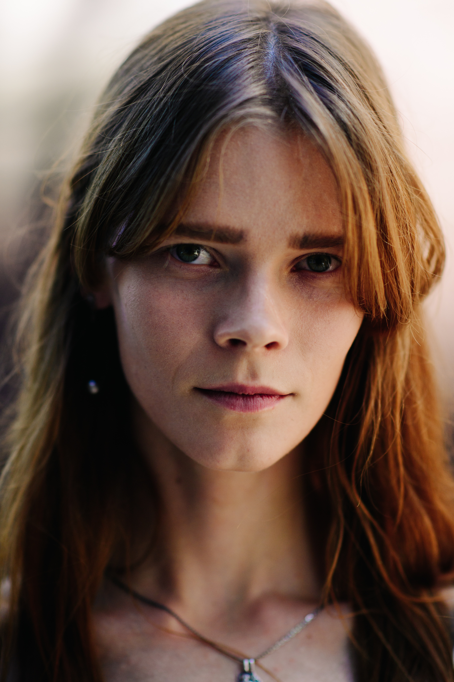 Portrait of Ukrainian model with red hair