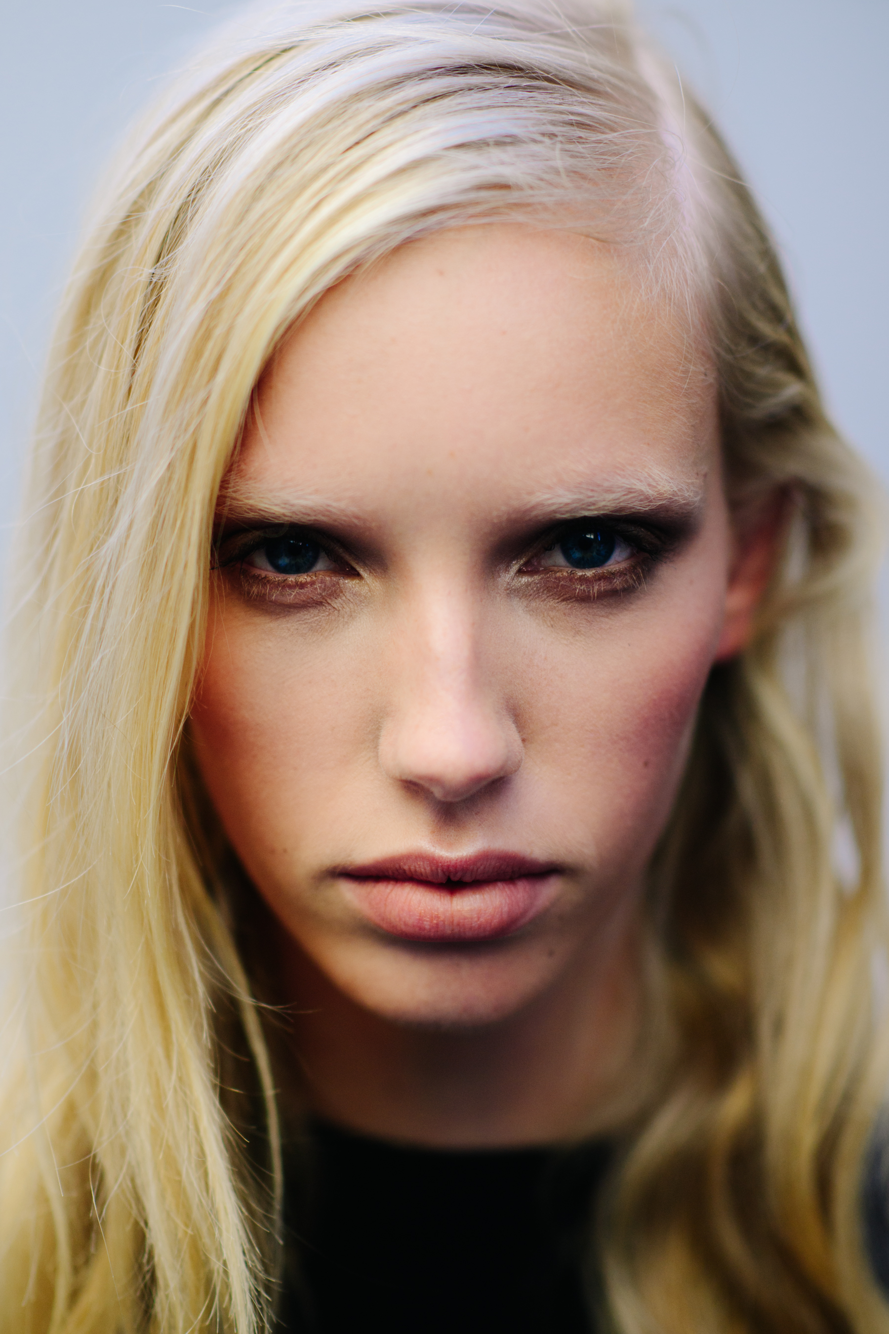 Portrait of a model after the show