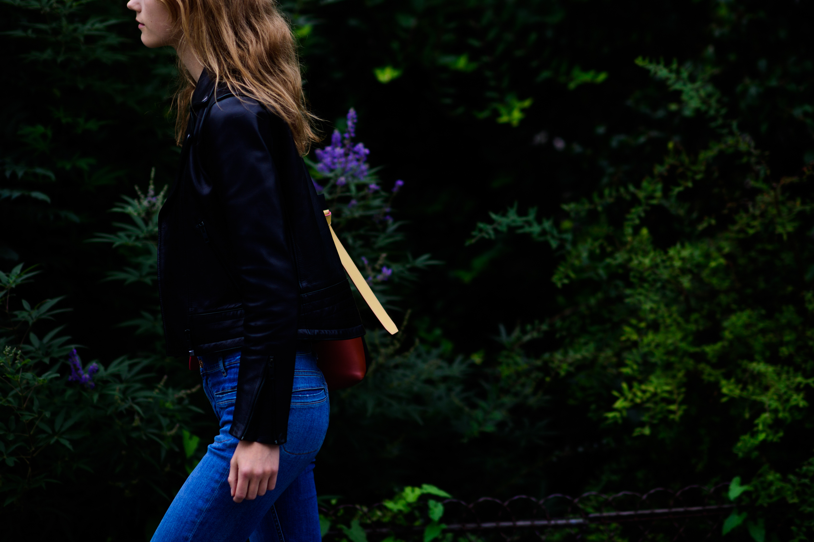 Dutch model wearing jeans