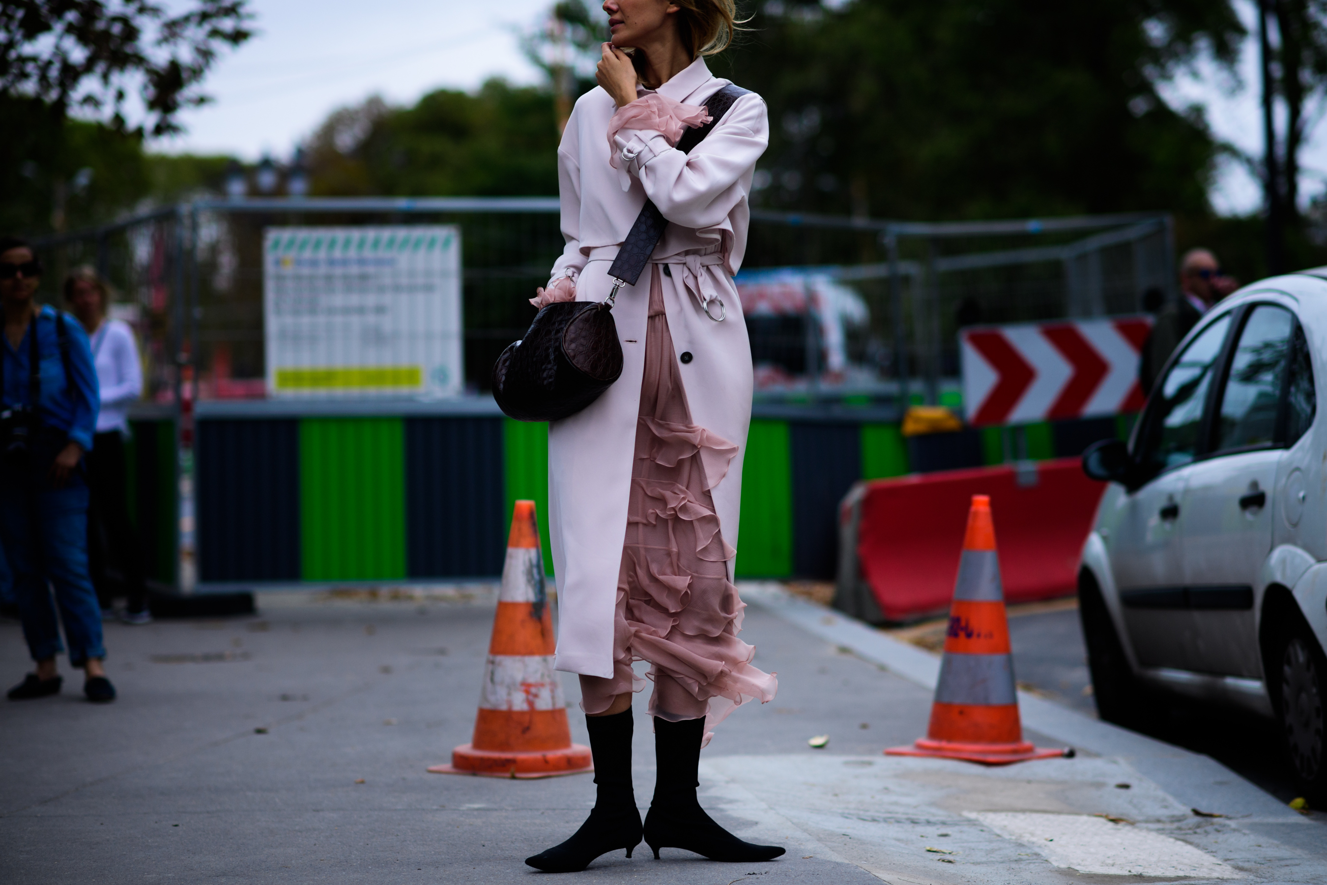 Ukrainian VOGUE editor wearing pink