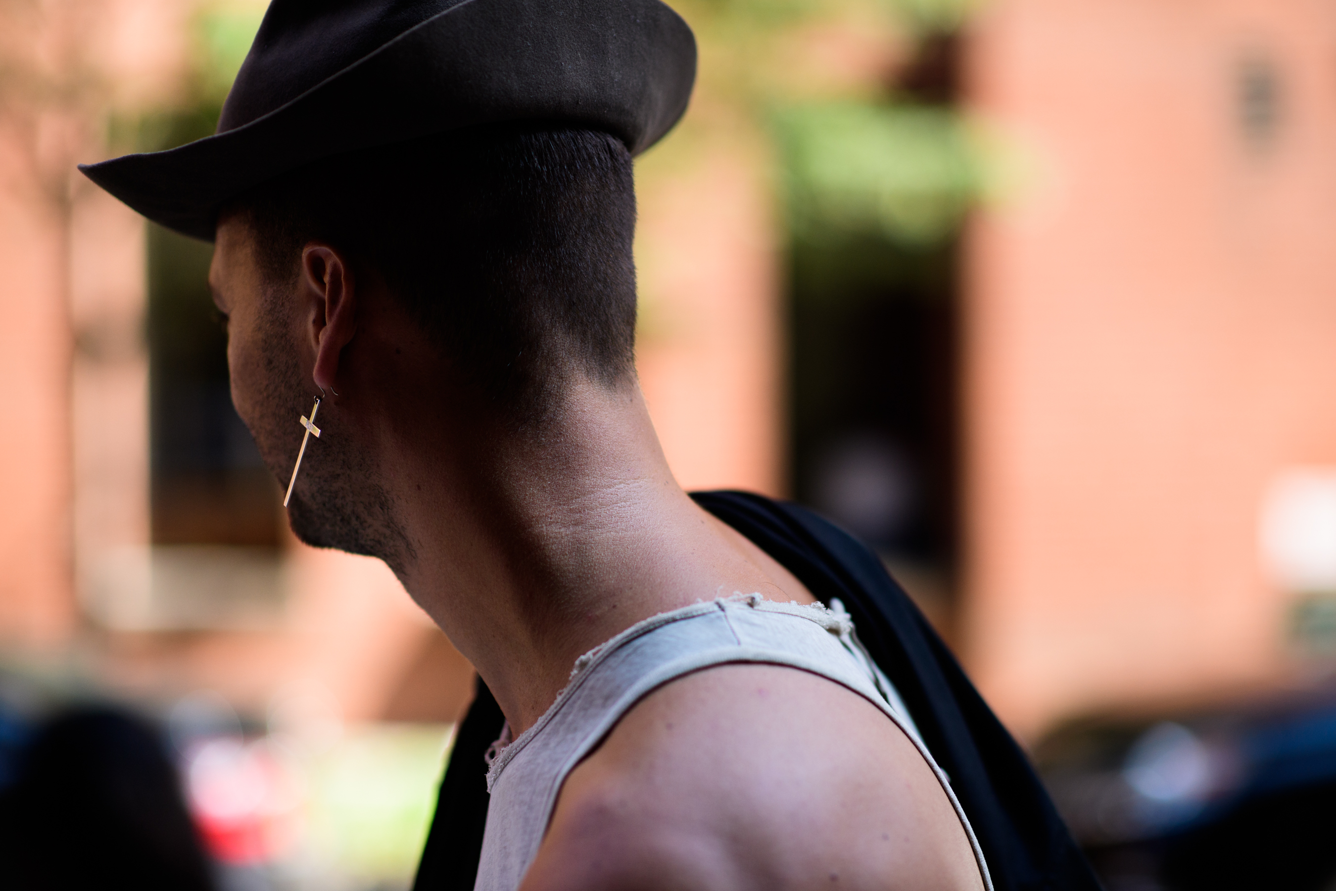 French photographer wearing hat