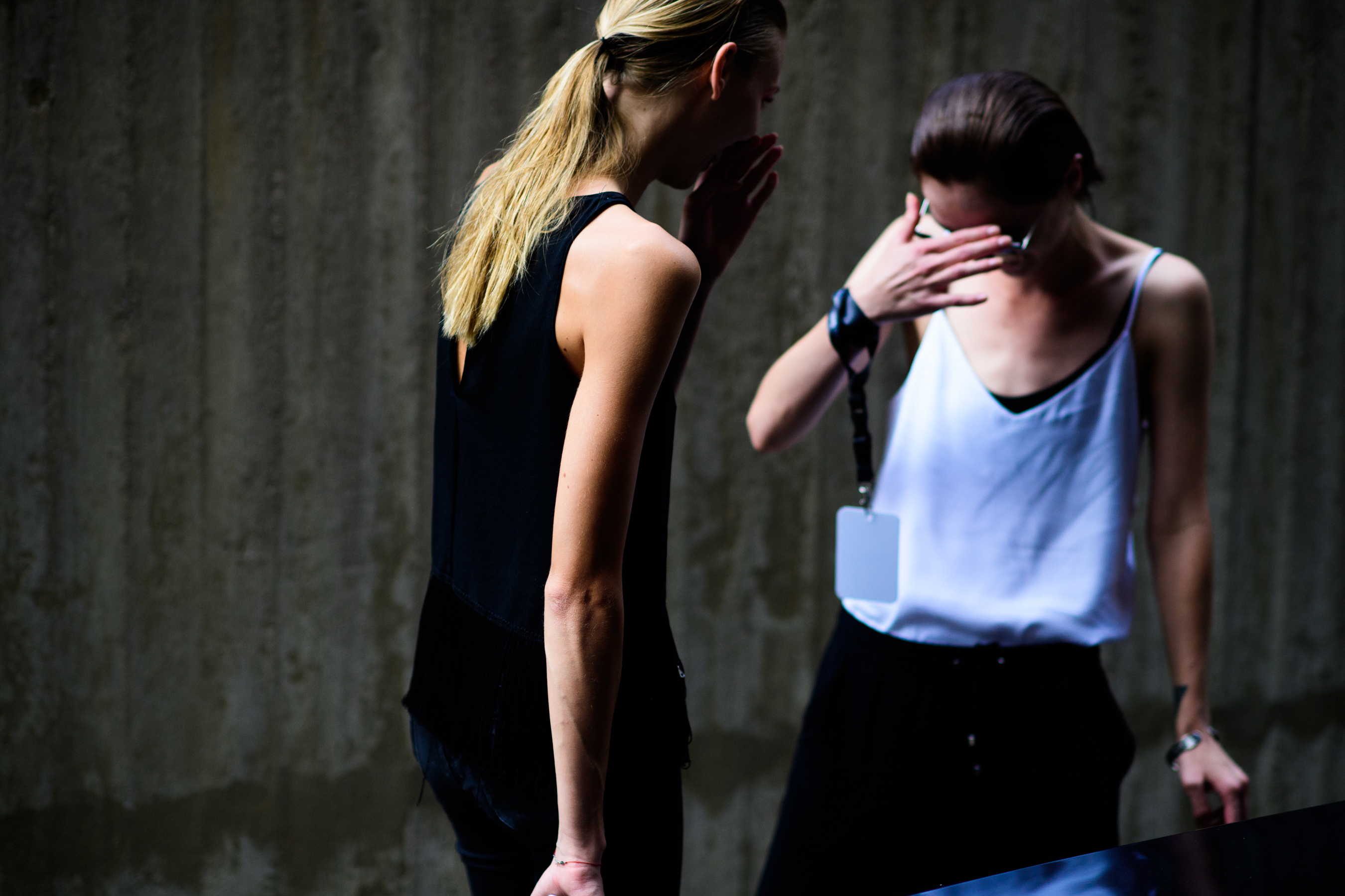 Two models after the show
