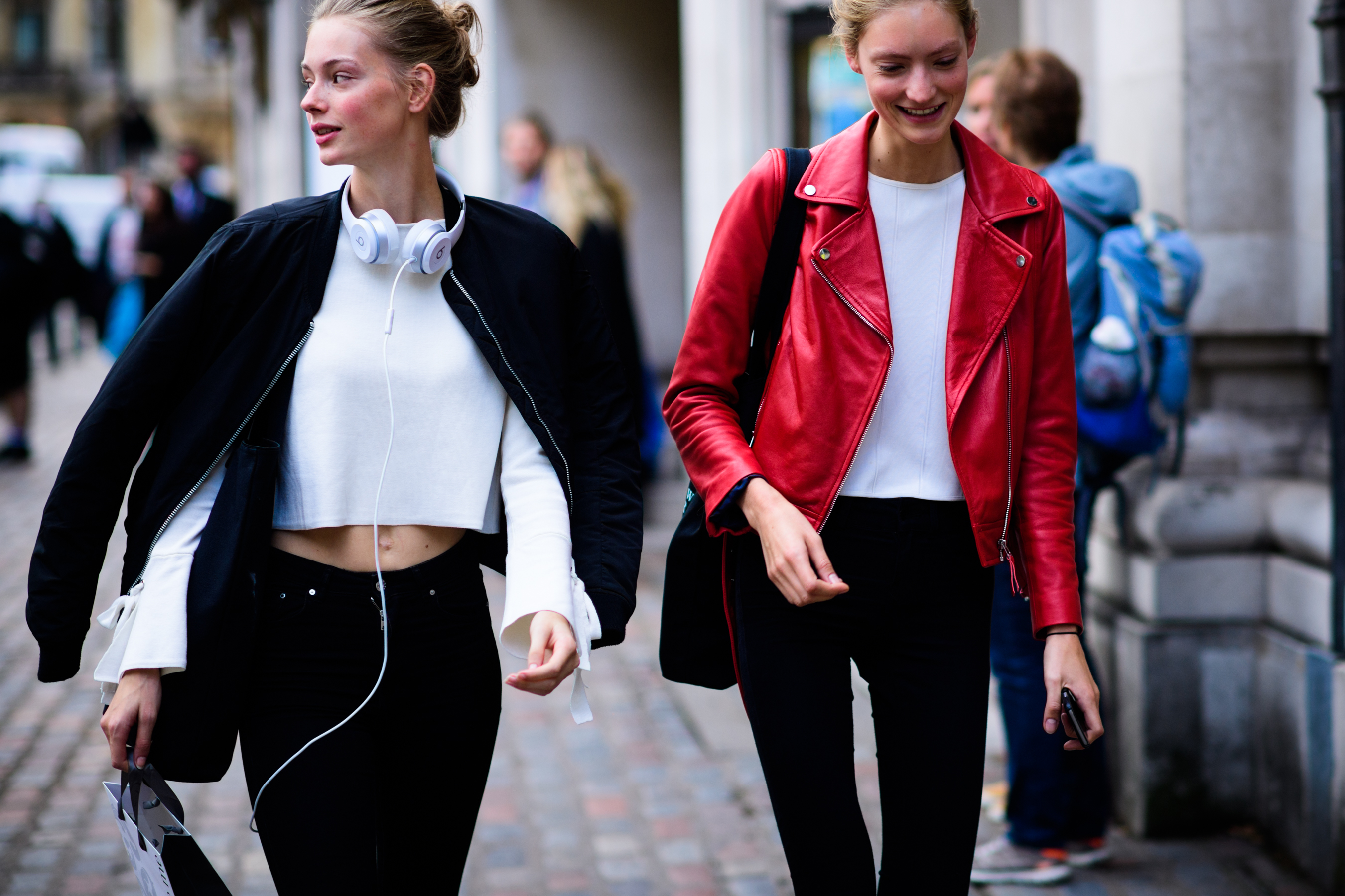 Two models after the show