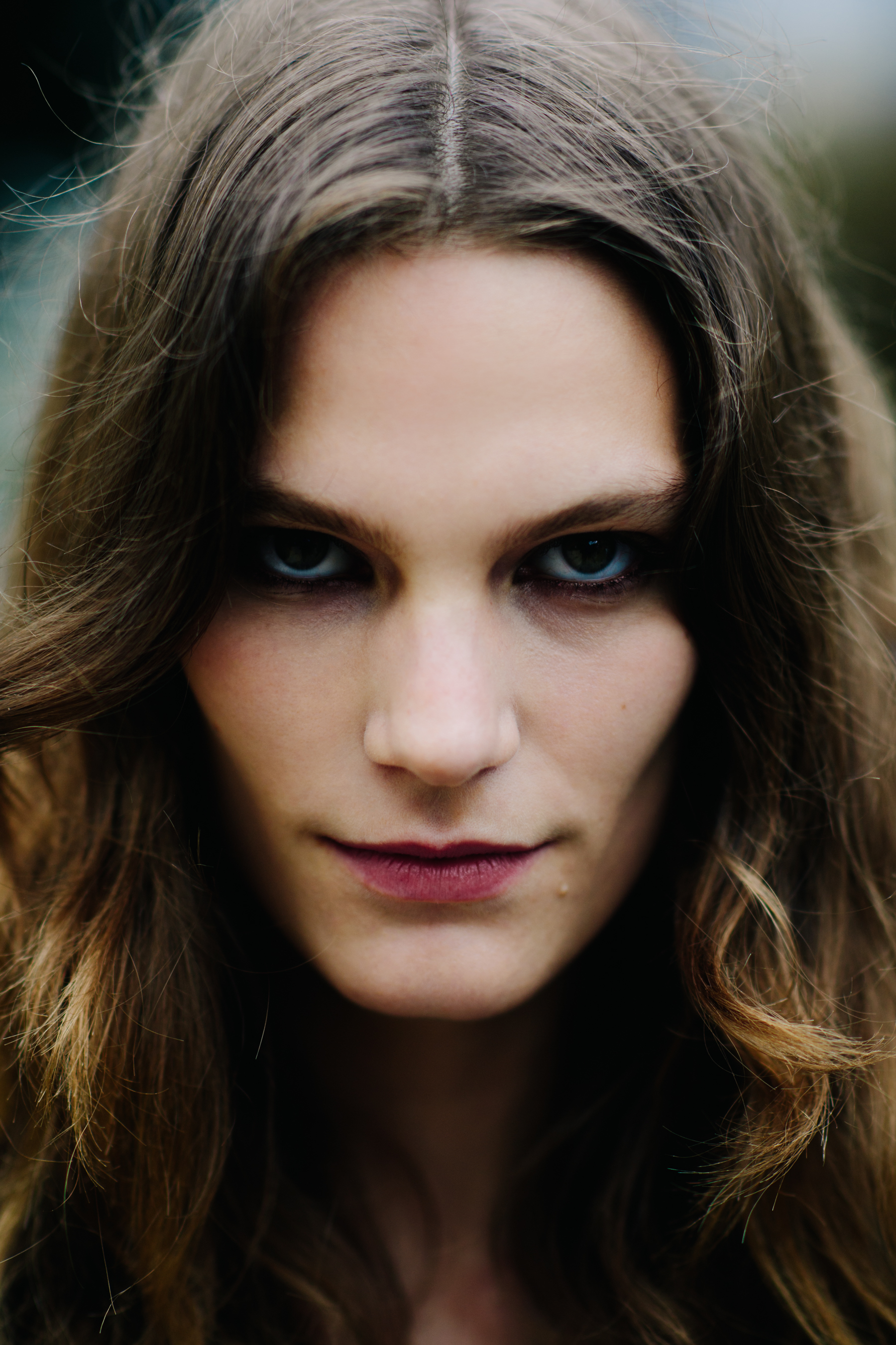 Portrait of a model after the show